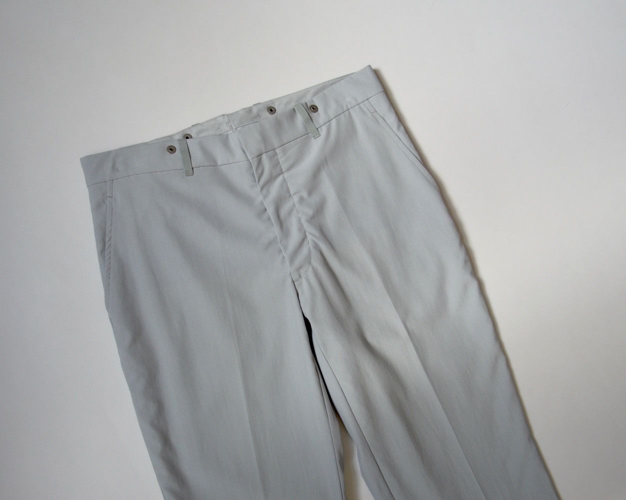 Kiko Kostadinov S/S 18 002 Light Gray Wool Trousers Size US 30 / EU 46 - 5 Thumbnail
