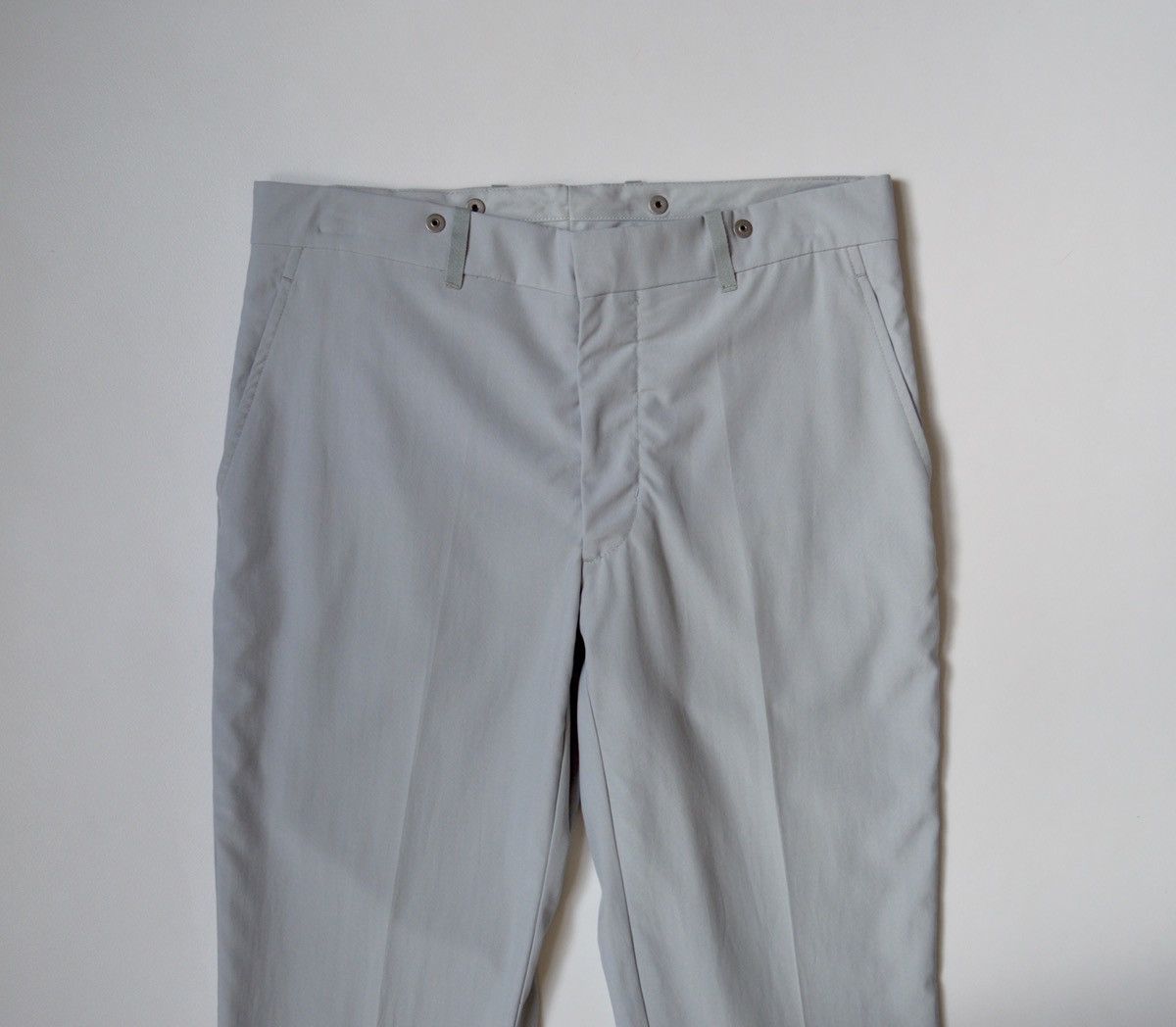 Kiko Kostadinov S/S 18 002 Light Gray Wool Trousers Size US 30 / EU 46 - 4 Thumbnail