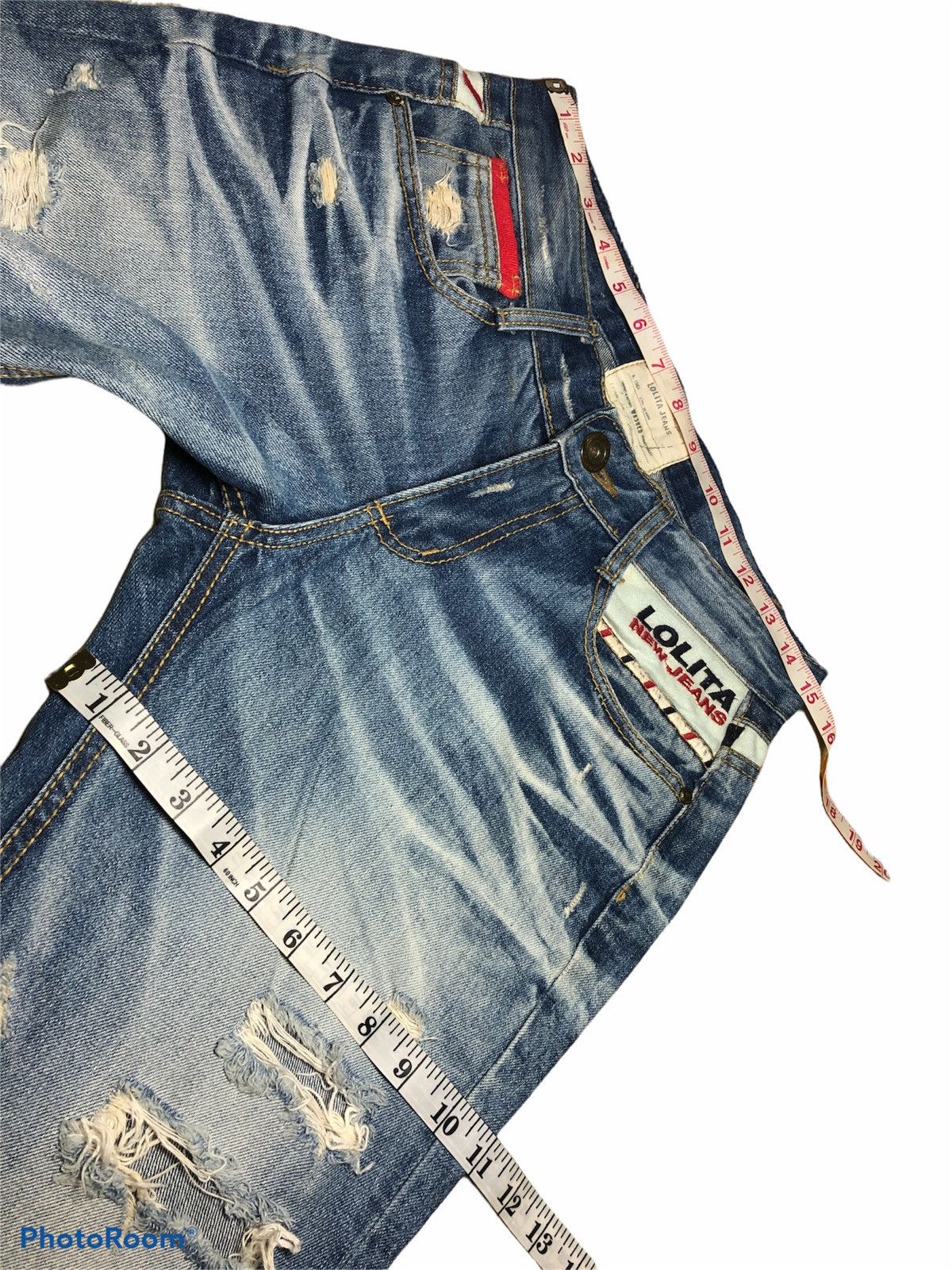 Other LOLITA JEANS DISTRESSED WASHED BLUE DENIM Size US 30 / EU 46 - 7 Thumbnail