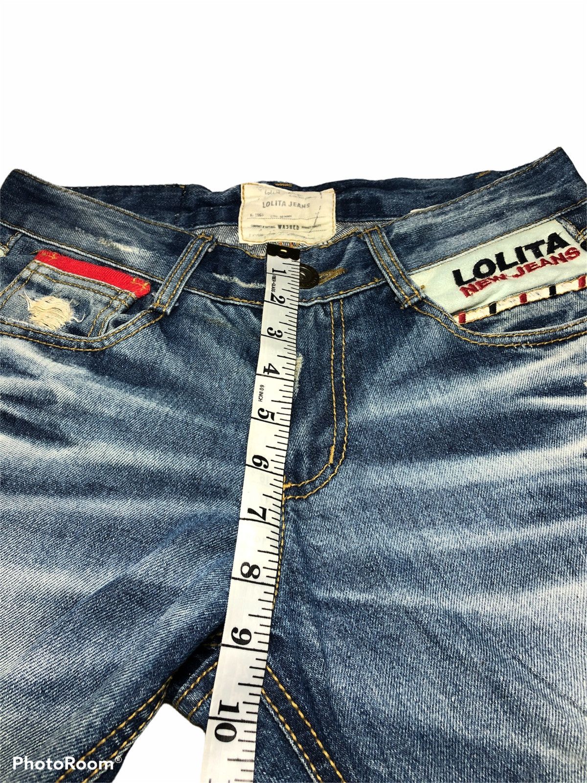 Other LOLITA JEANS DISTRESSED WASHED BLUE DENIM Size US 30 / EU 46 - 8 Thumbnail