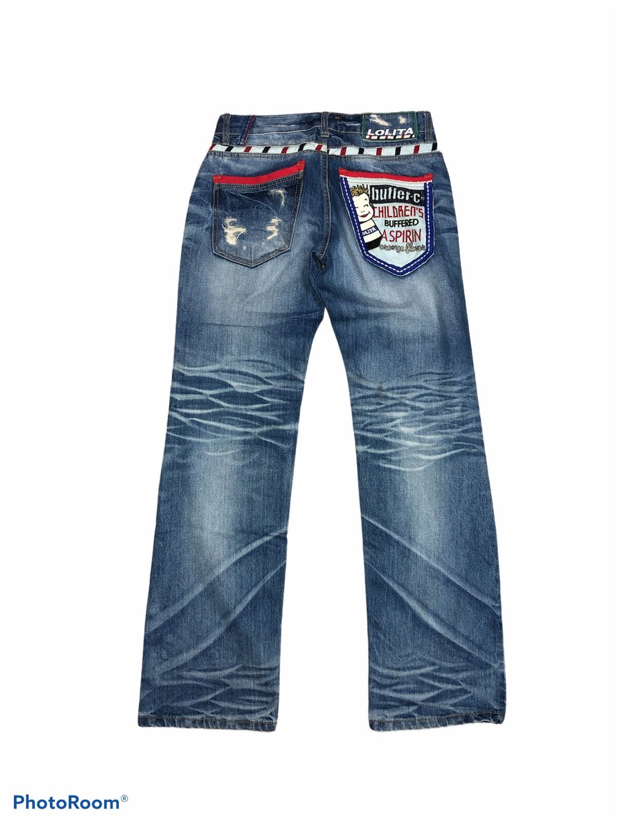 Other LOLITA JEANS DISTRESSED WASHED BLUE DENIM Size US 30 / EU 46 - 2 Thumbnail