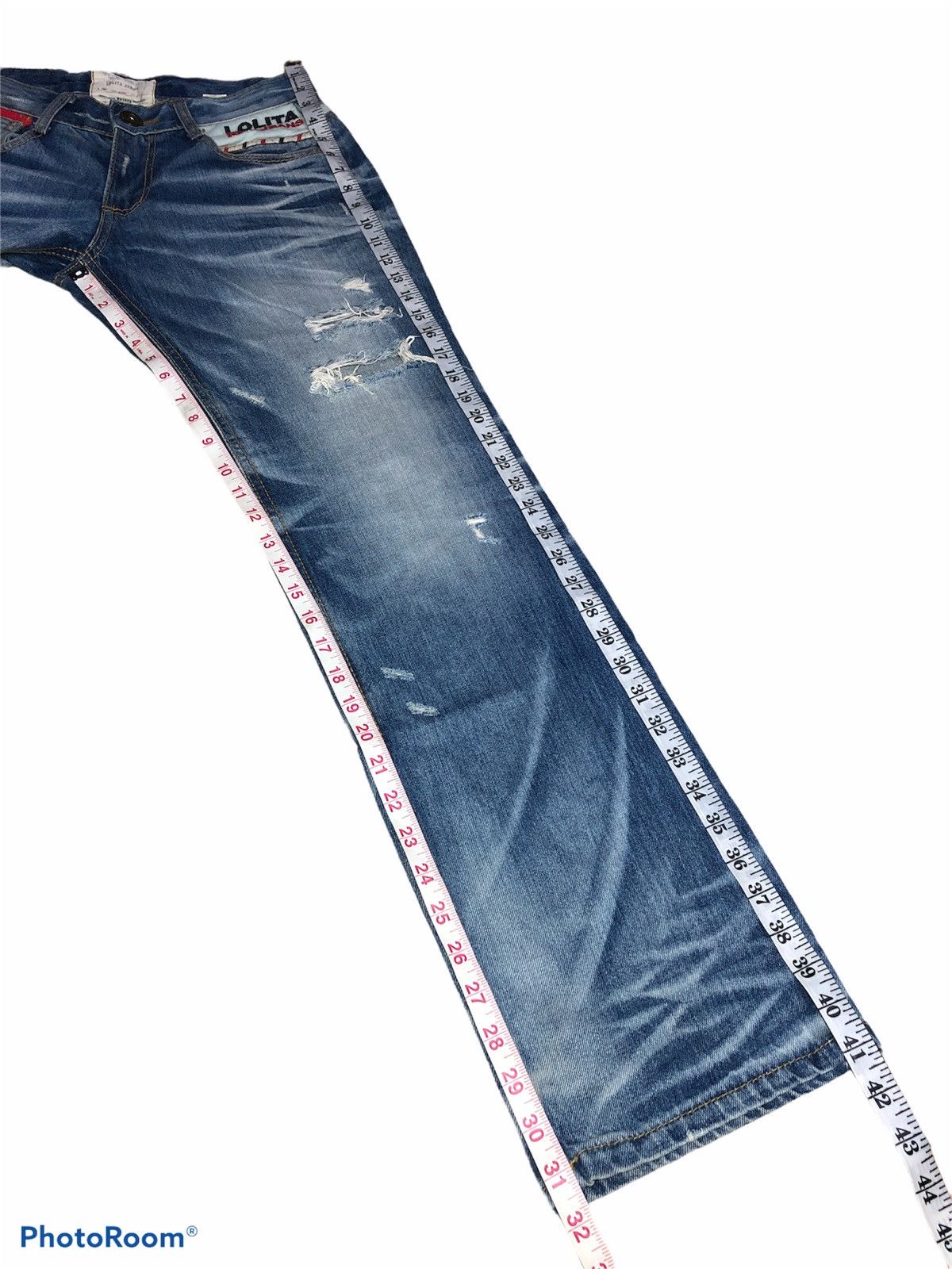 Other LOLITA JEANS DISTRESSED WASHED BLUE DENIM Size US 30 / EU 46 - 10 Thumbnail