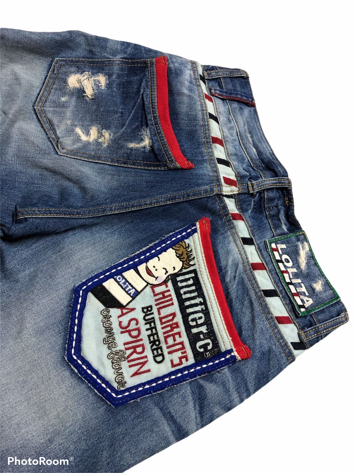 Other LOLITA JEANS DISTRESSED WASHED BLUE DENIM Size US 30 / EU 46 - 5 Thumbnail