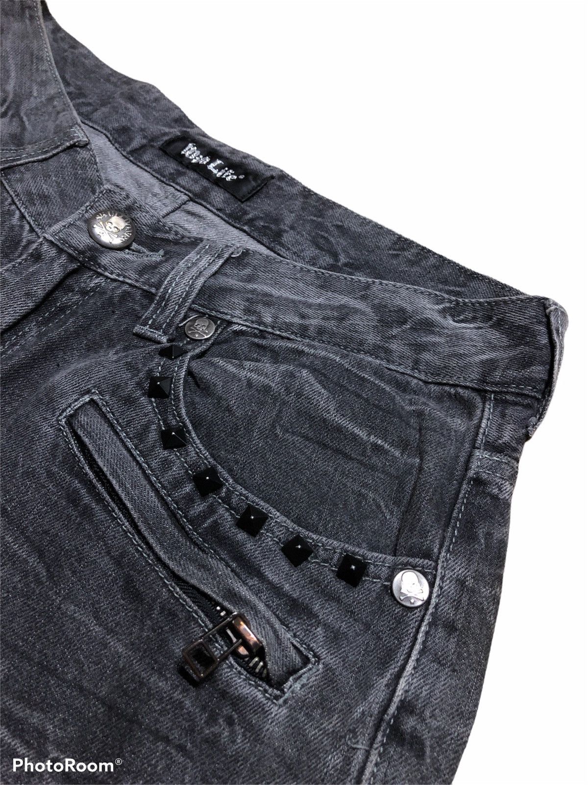 Other SKULLBONES PUNK STYLE DENIM BY WILD LIFE Size US 30 / EU 46 - 3 Thumbnail