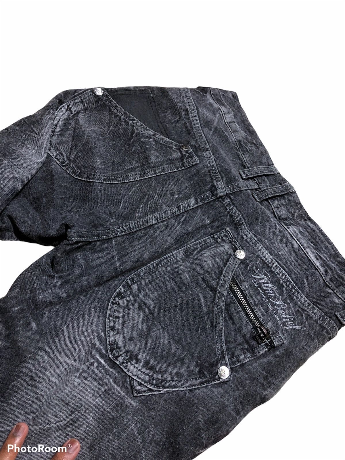 Other SKULLBONES PUNK STYLE DENIM BY WILD LIFE Size US 30 / EU 46 - 6 Thumbnail