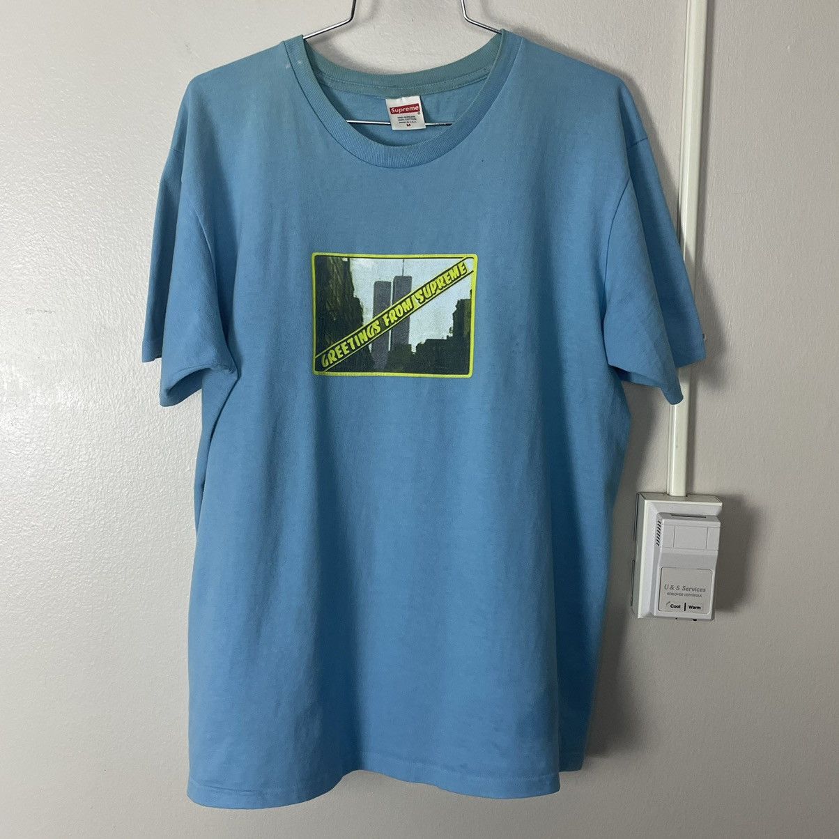 Supreme Vintage Supreme Greetings Twin Towers New York Tee Shirt Grailed