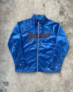 RARE Vintage 90s New York Yankees Satin Jacket Yankees Sweater 