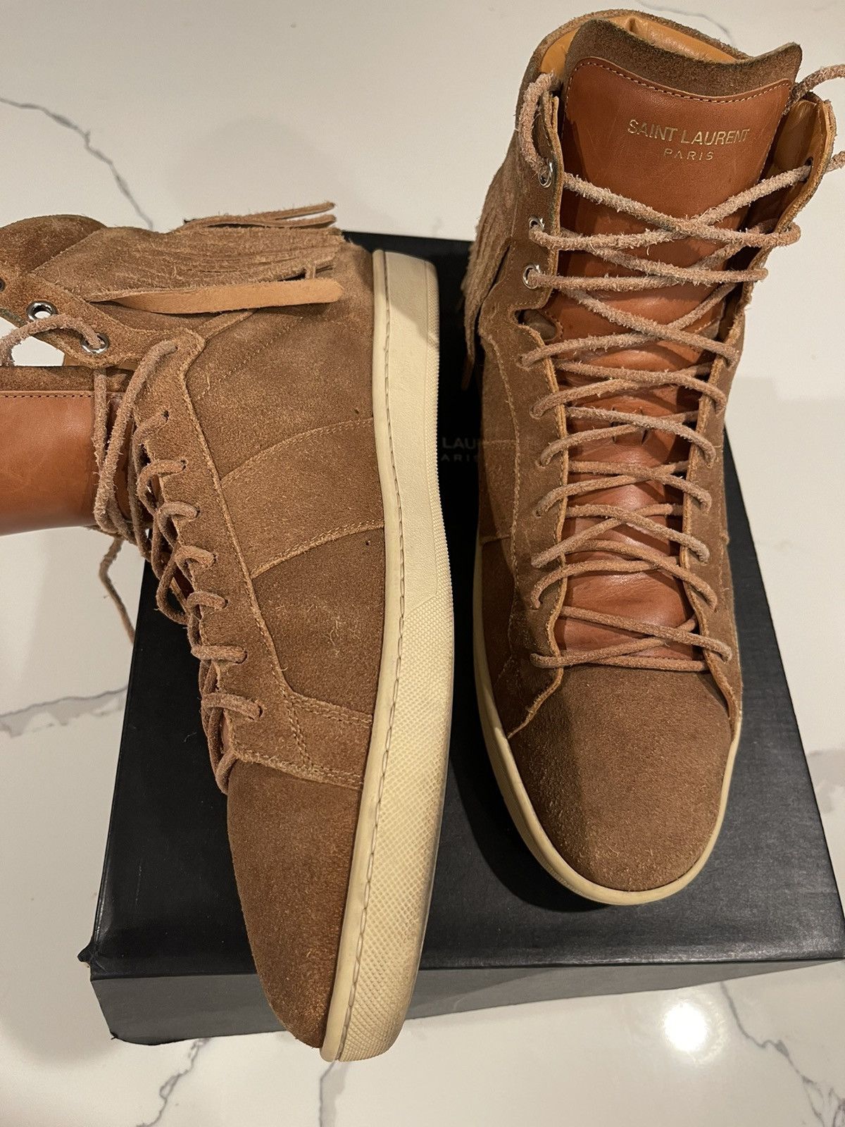 Saint Laurent Paris Saint Laurent SL18 Fringe 44.5 Size US 11.5 / EU 44-45 - 2 Thumbnail