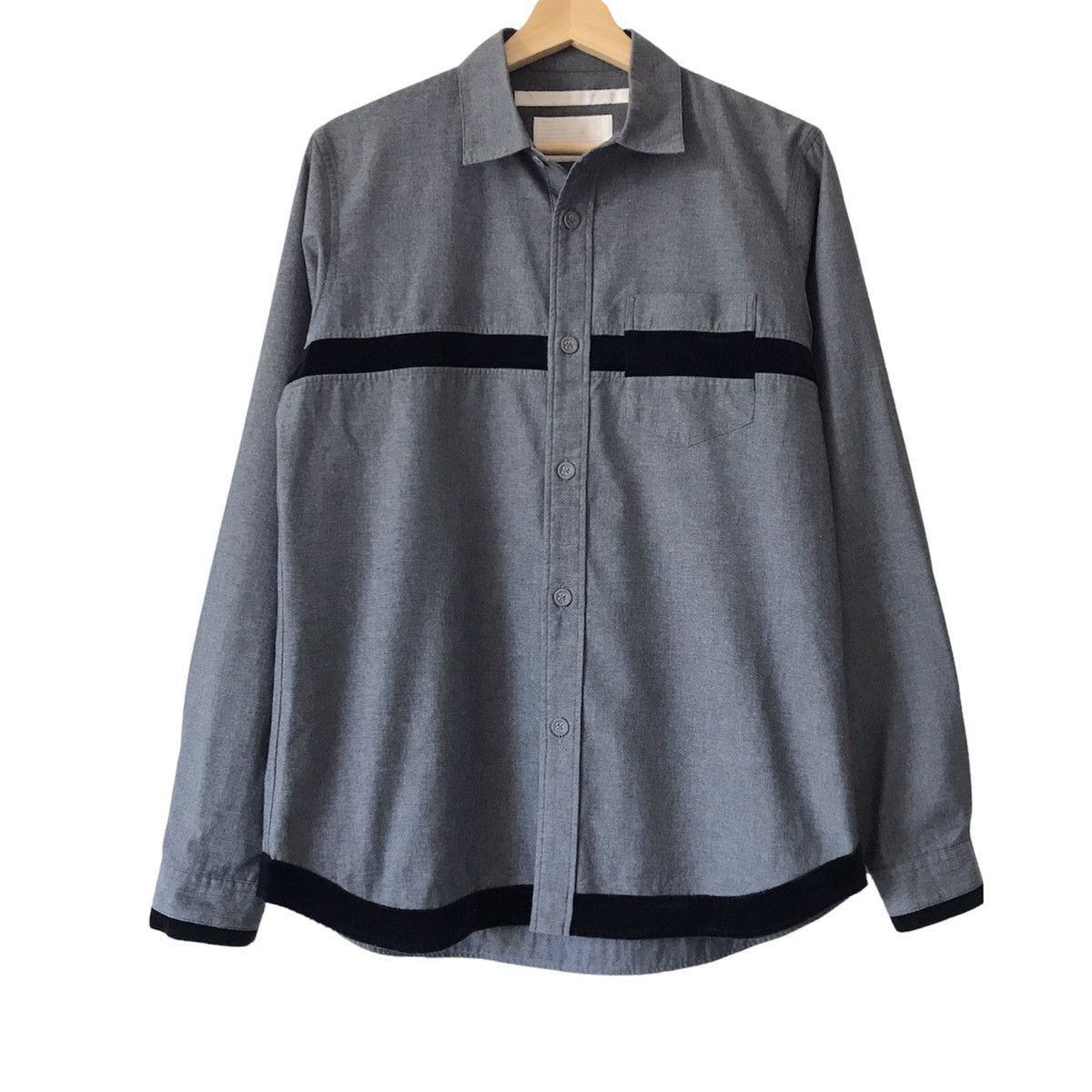 Japanese Brand × White Mountaineering Authentic White Mountaineering Japan Chambray Suede Shirt Size US M / EU 48-50 / 2 - 1 Thumbnail