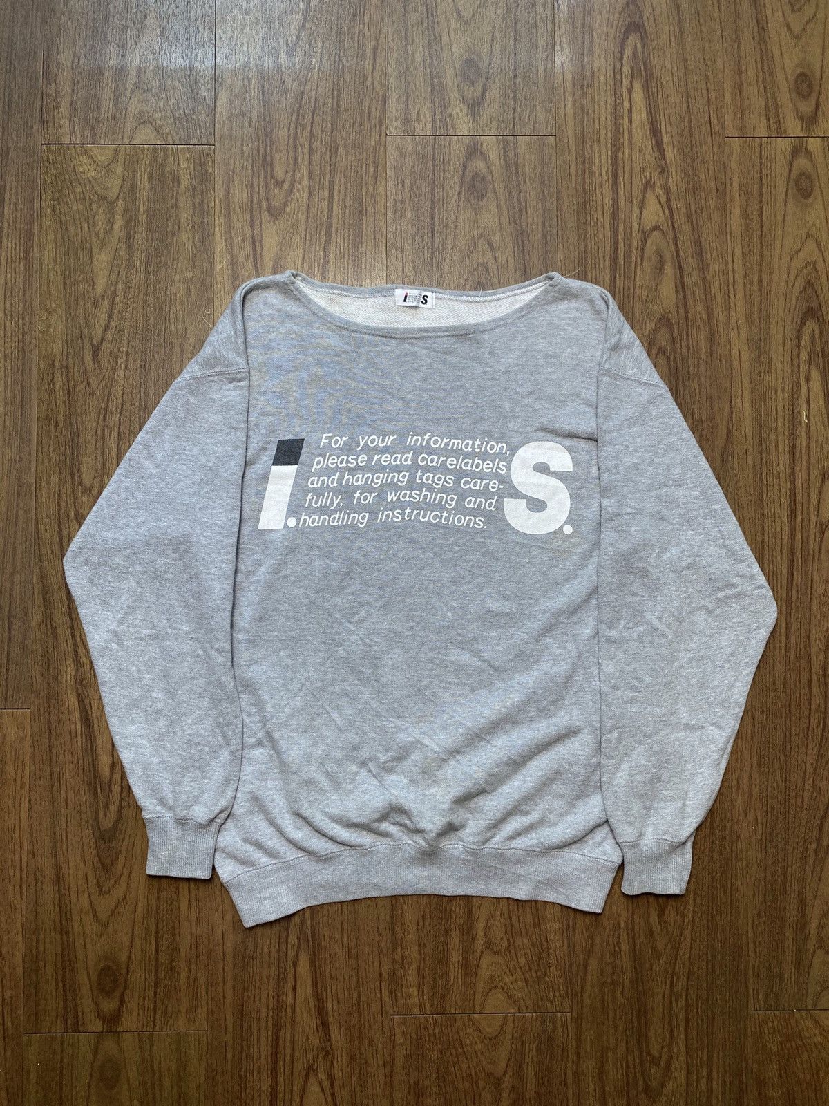 ~80s I.S. issey miyake sport ロゴ スウェットシャツ Vintage 80s Issey Sport IS Tsumori Chisato Sweatshirt Hoodie