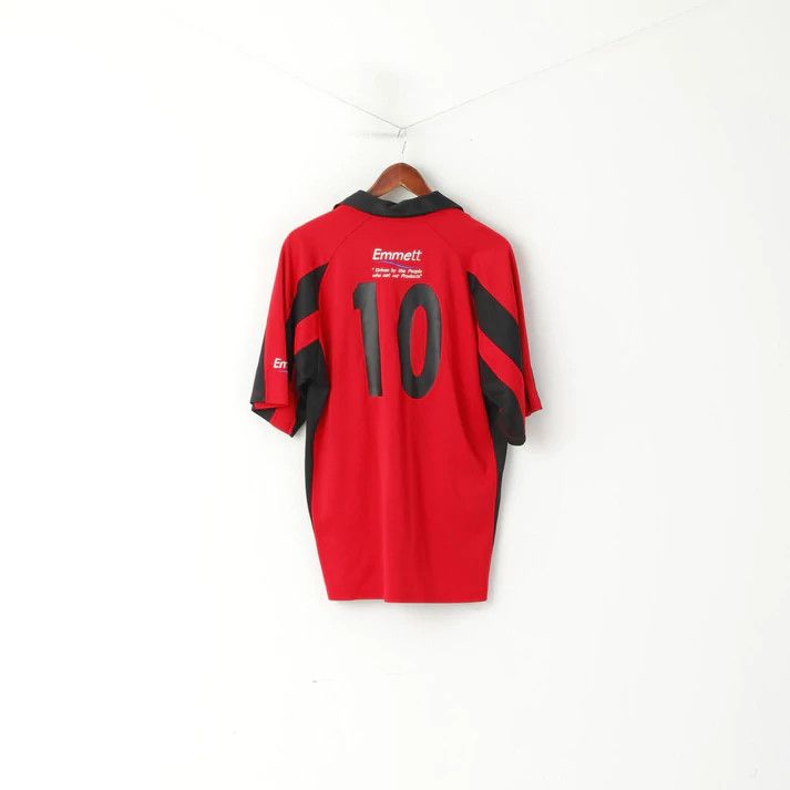 Vintage KooGa Men 42 L Polo Shirt Red Cotton Rugby Vintage 5802 Size US L / EU 52-54 / 3 - 5 Thumbnail