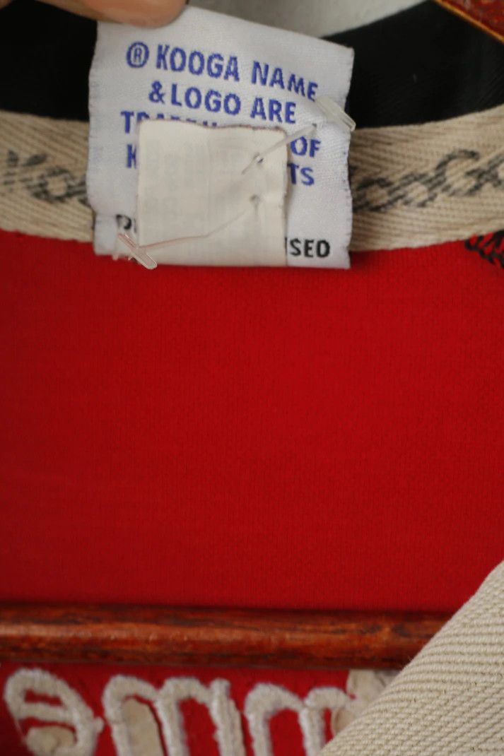 Vintage KooGa Men 42 L Polo Shirt Red Cotton Rugby Vintage 5802 Size US L / EU 52-54 / 3 - 4 Thumbnail
