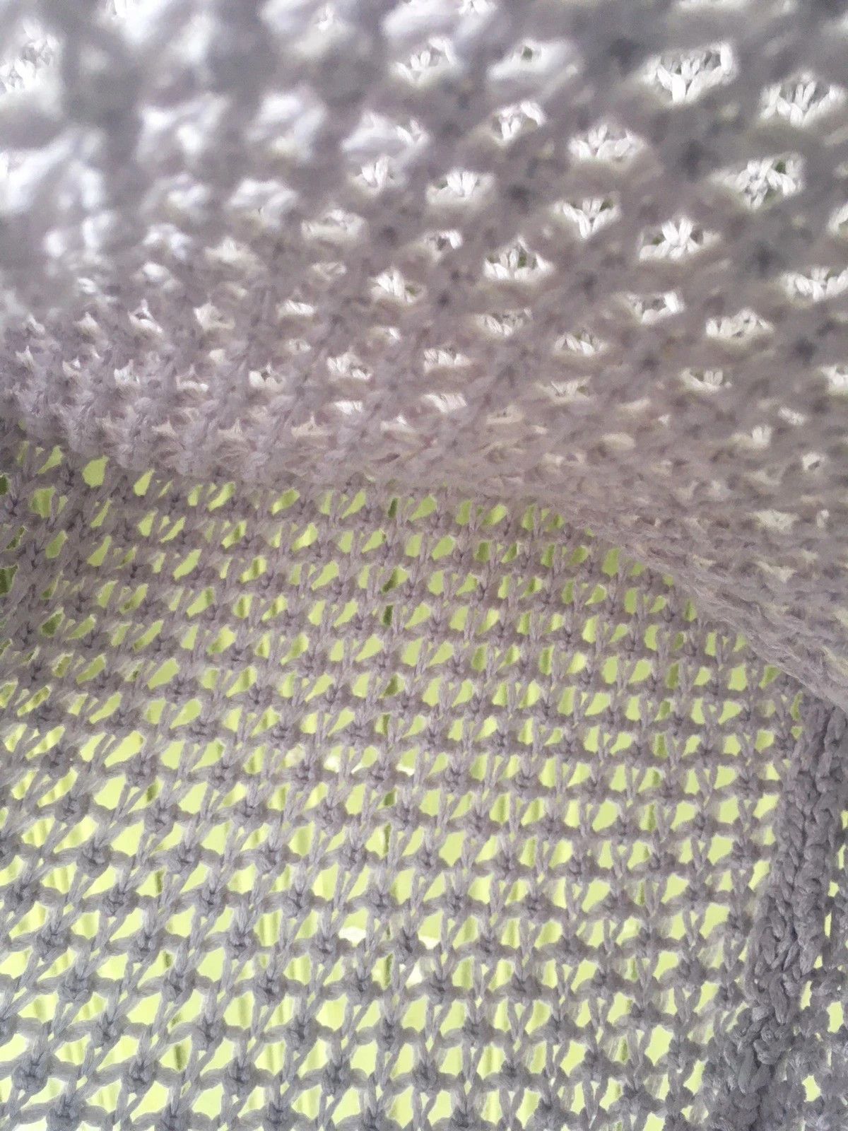 Aran Isles Knitwear × Japanese Brand 📌Mesh Net Sexy Sweater INGNI Pullover Knitting Pattern Size US M / EU 48-50 / 2 - 7 Thumbnail