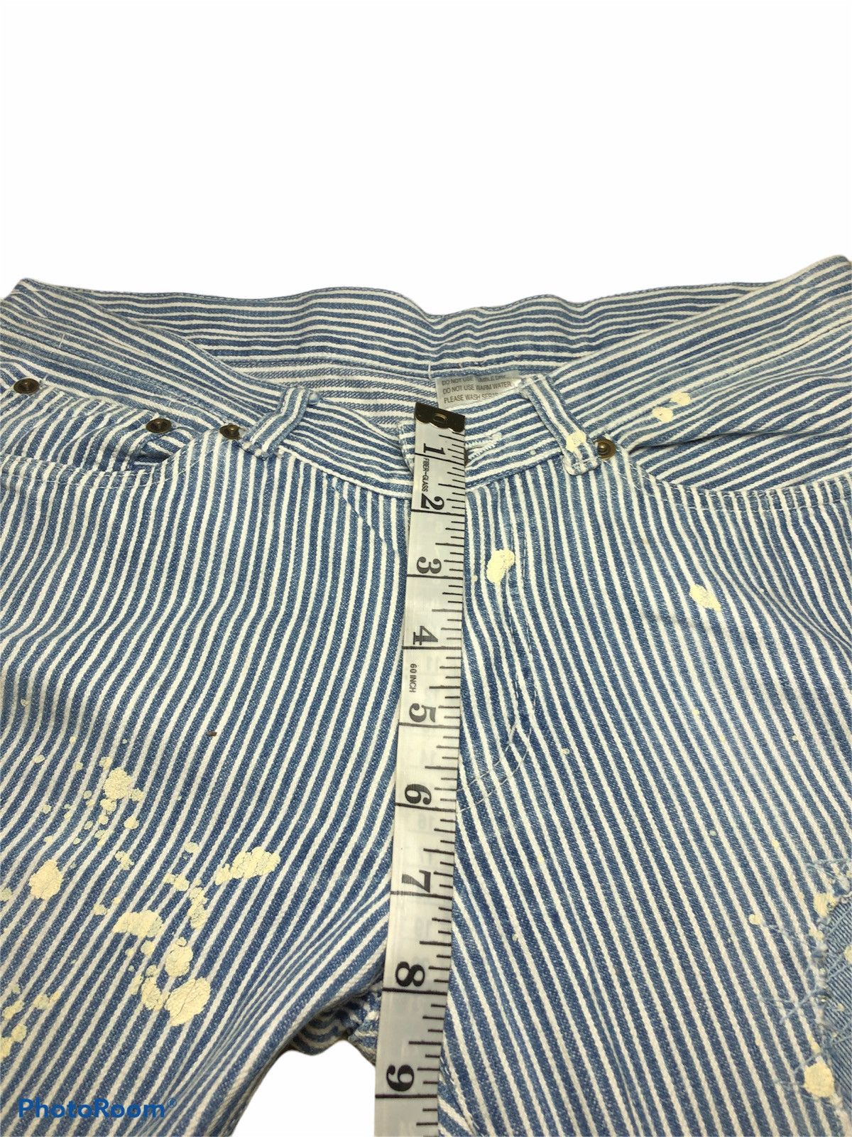 Other PATCHES SPLATERED PAINT HICKORY STRIPE PANTS Size US 30 / EU 46 - 8 Thumbnail