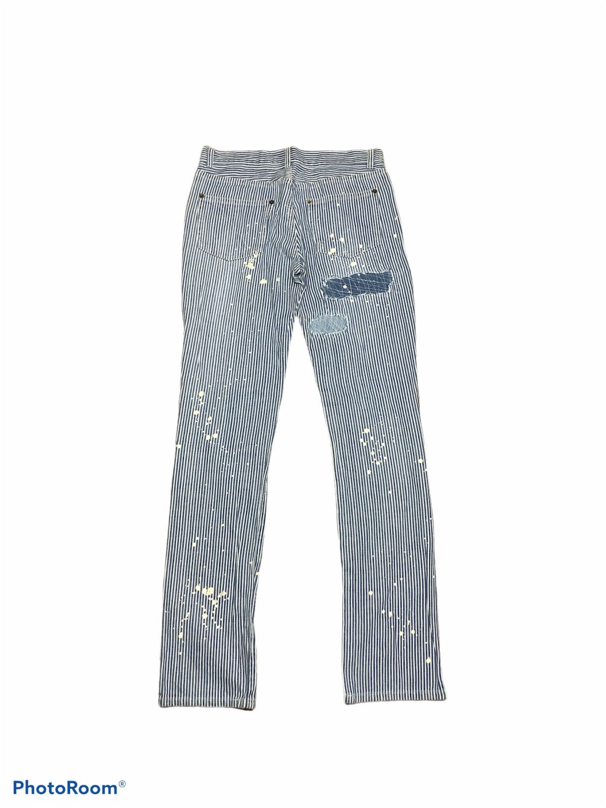 Other PATCHES SPLATERED PAINT HICKORY STRIPE PANTS Size US 30 / EU 46 - 2 Thumbnail