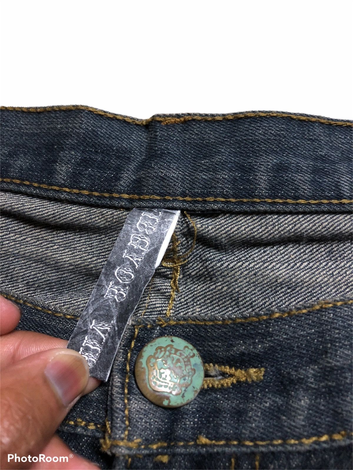 Japanese Brand RIPPED DISTRESSED DENIM BY VIBGYOR Size US 34 / EU 50 - 7 Thumbnail