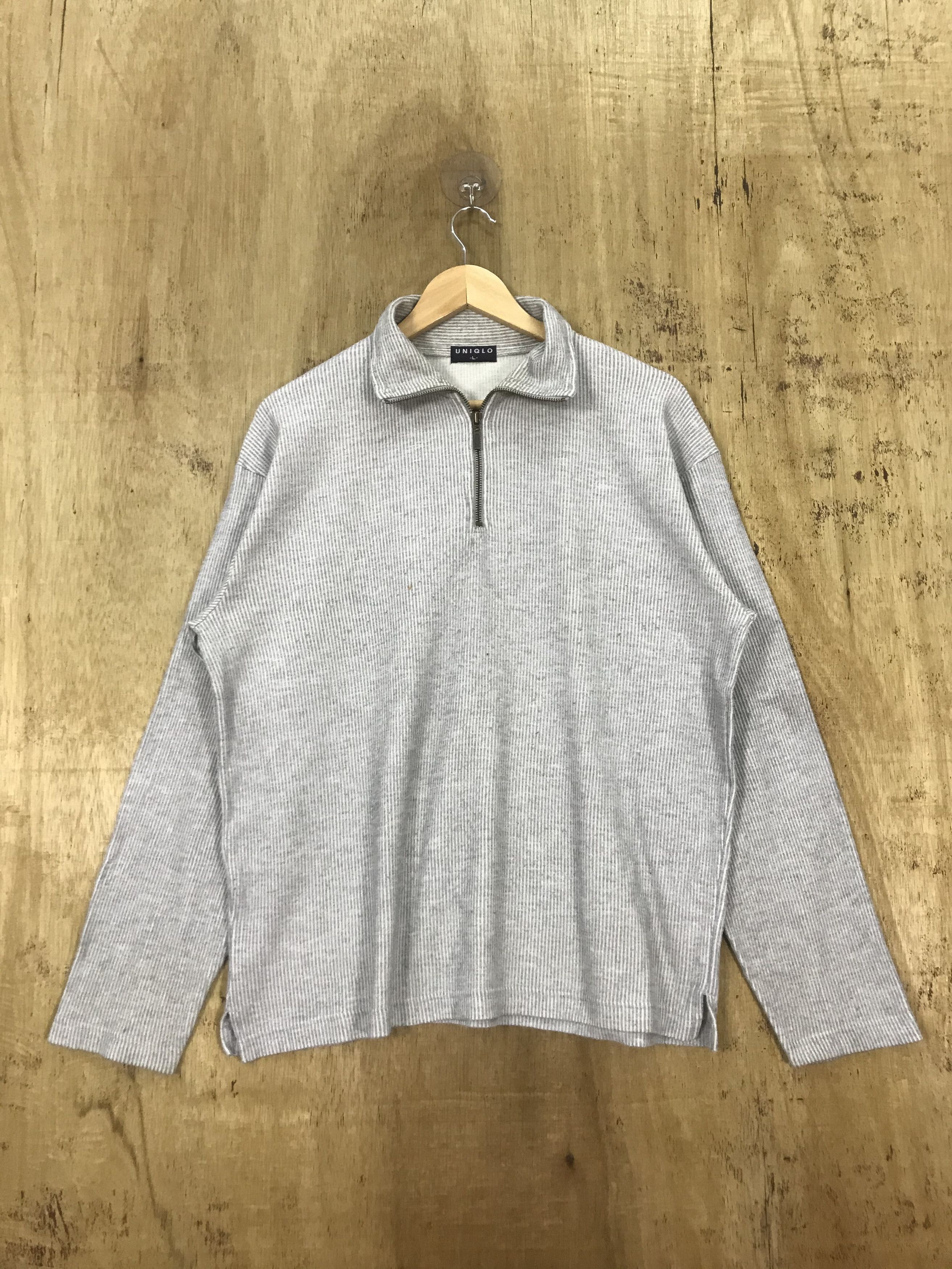 Uniqlo 1/4 Zip Knit Sweater Vintage