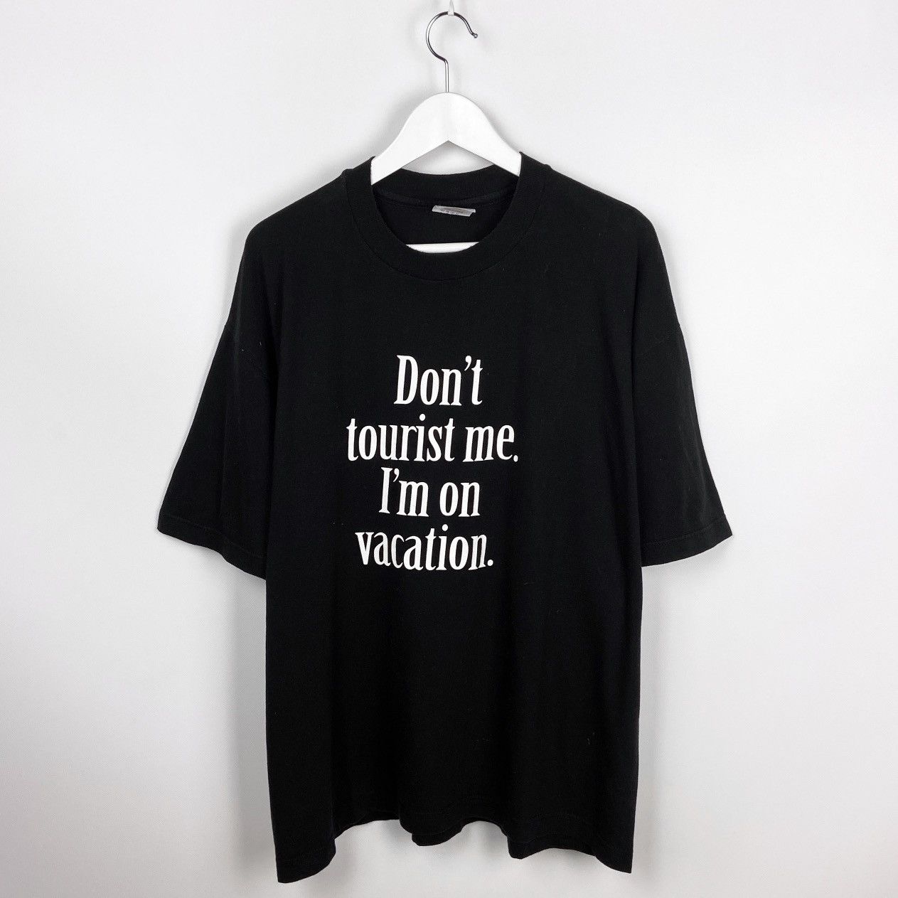 Vintage Vintage 90s Don't tourist me i'm on vacation Switzerland tee Size US XL / EU 56 / 4 - 1 Thumbnail