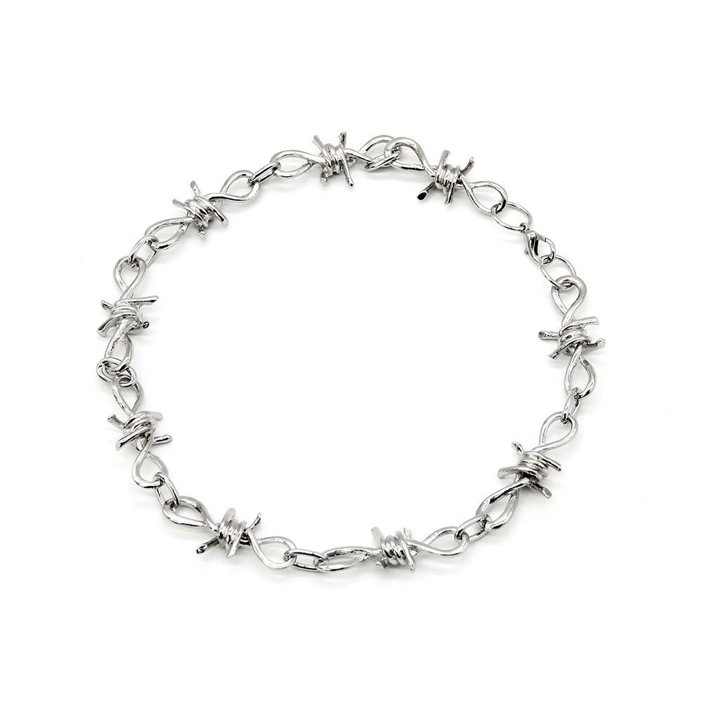 Jewelry × Vintage Punk Silver Fashion Couple Necklace Size ONE SIZE - 3 Thumbnail