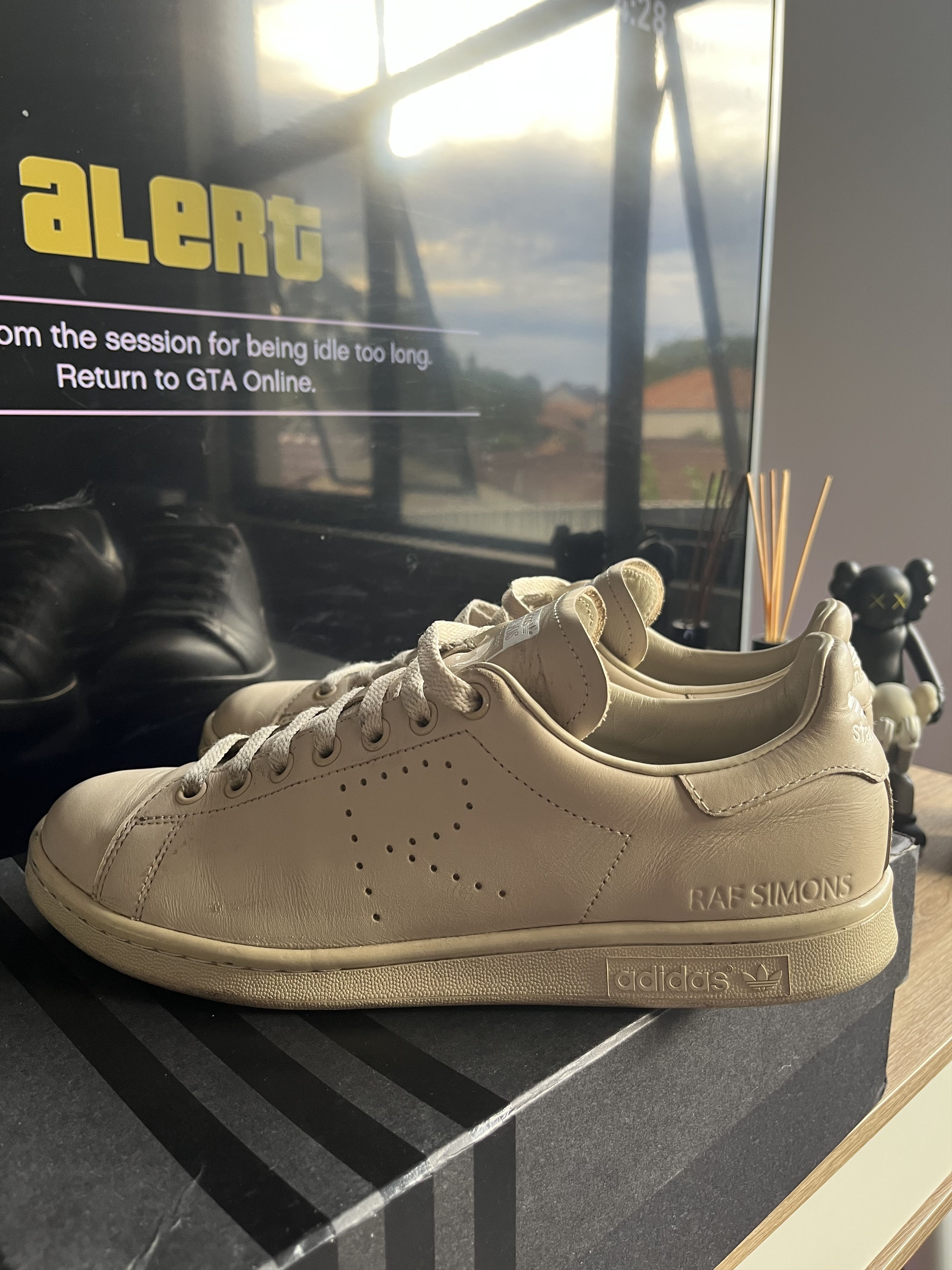 Adidas stan smith raf simons cream online