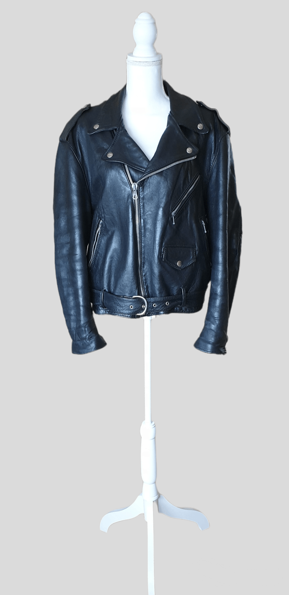Genuine Leather Vintage Leather perfecto jacket Size US M / EU 48-50 / 2 - 2 Thumbnail