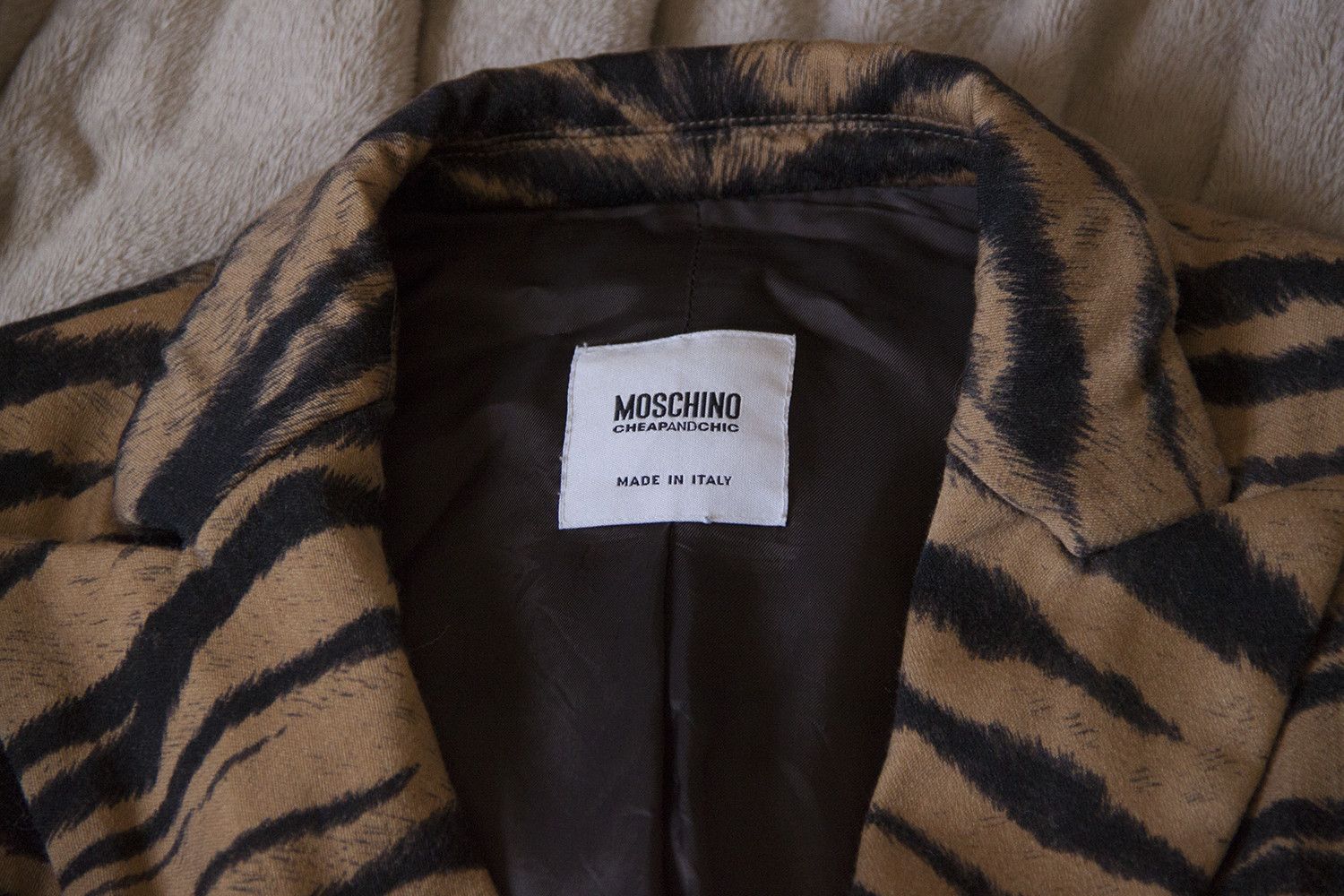Moschino × Vintage Tiger printed Moschino blazer Size US M / EU 48-50 / 2 - 3 Thumbnail