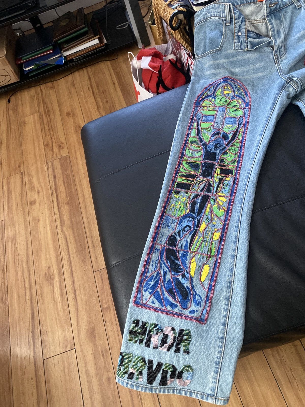 Ev Bravado WhoDecidesWar stained glass Size US 36 / EU 52 - 1 Thumbnail