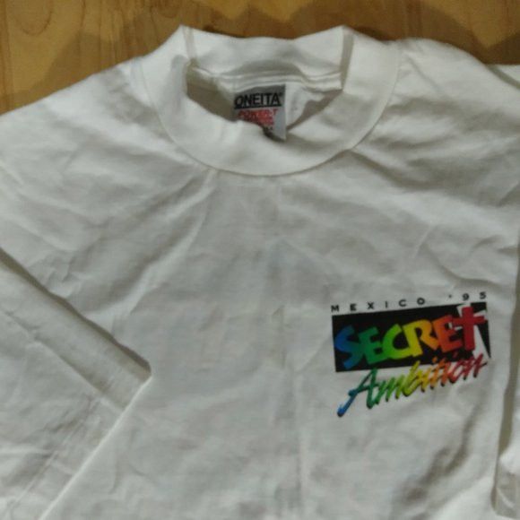 Other Vintage Secret Ambition Mexico 1995 Neon T-Shirt Size US XXL / EU 58 / 5 - 4 Thumbnail