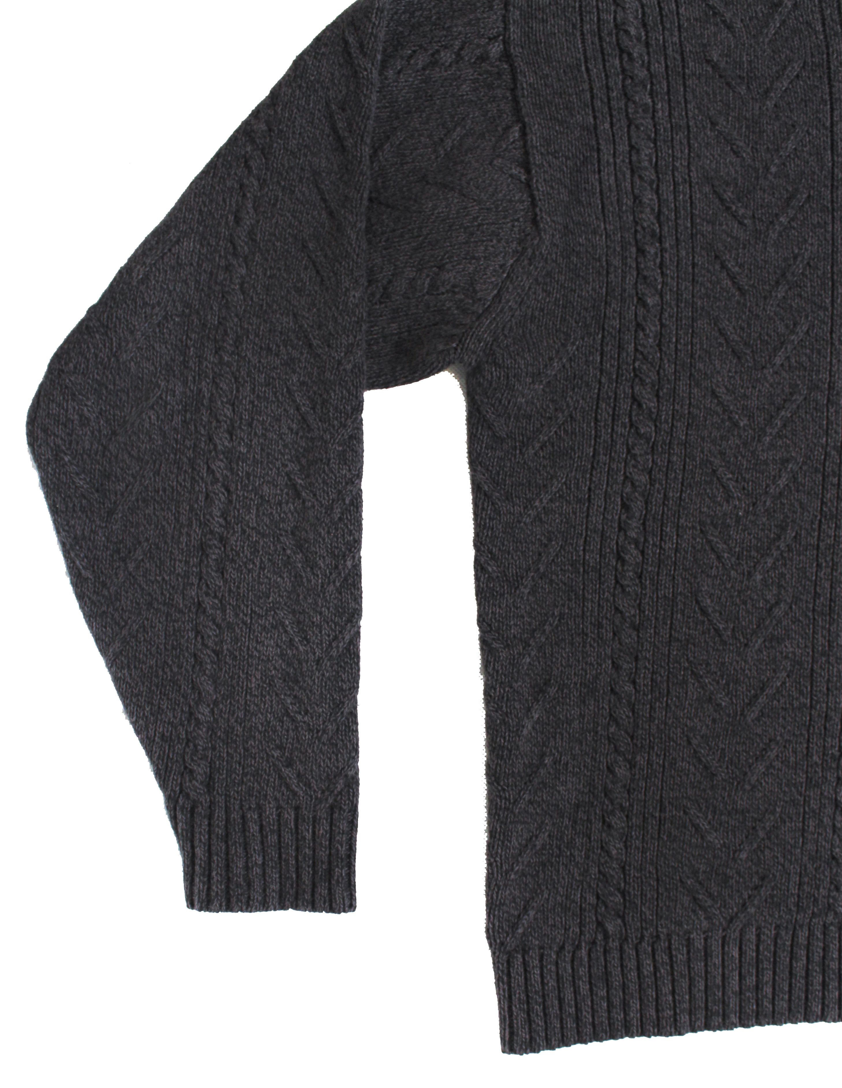 Japanese Brand × Vintage Cropped Vintage Gray Knit Sweater Size US L / EU 52-54 / 3 - 3 Thumbnail