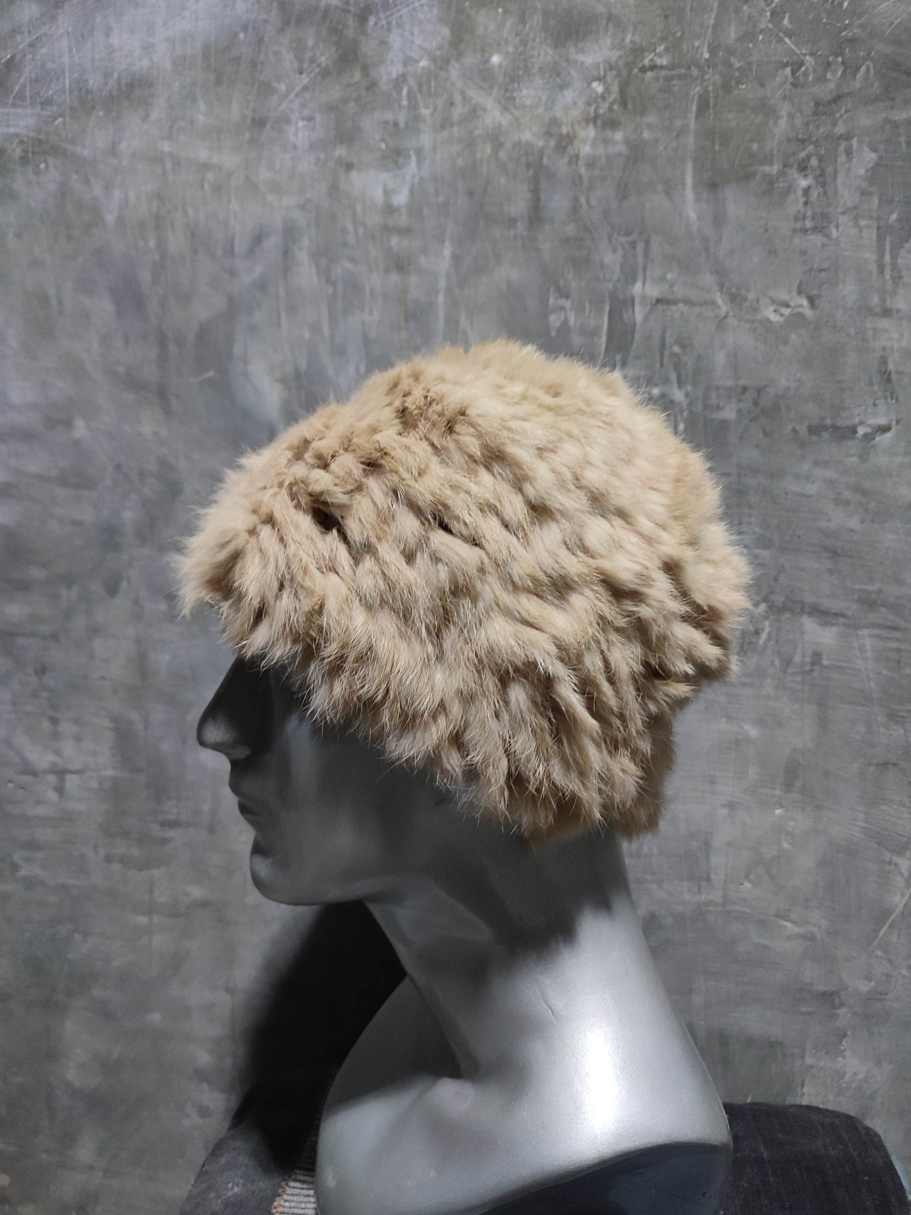 Other Real Fur Beanie Hats Size ONE SIZE - 3 Thumbnail