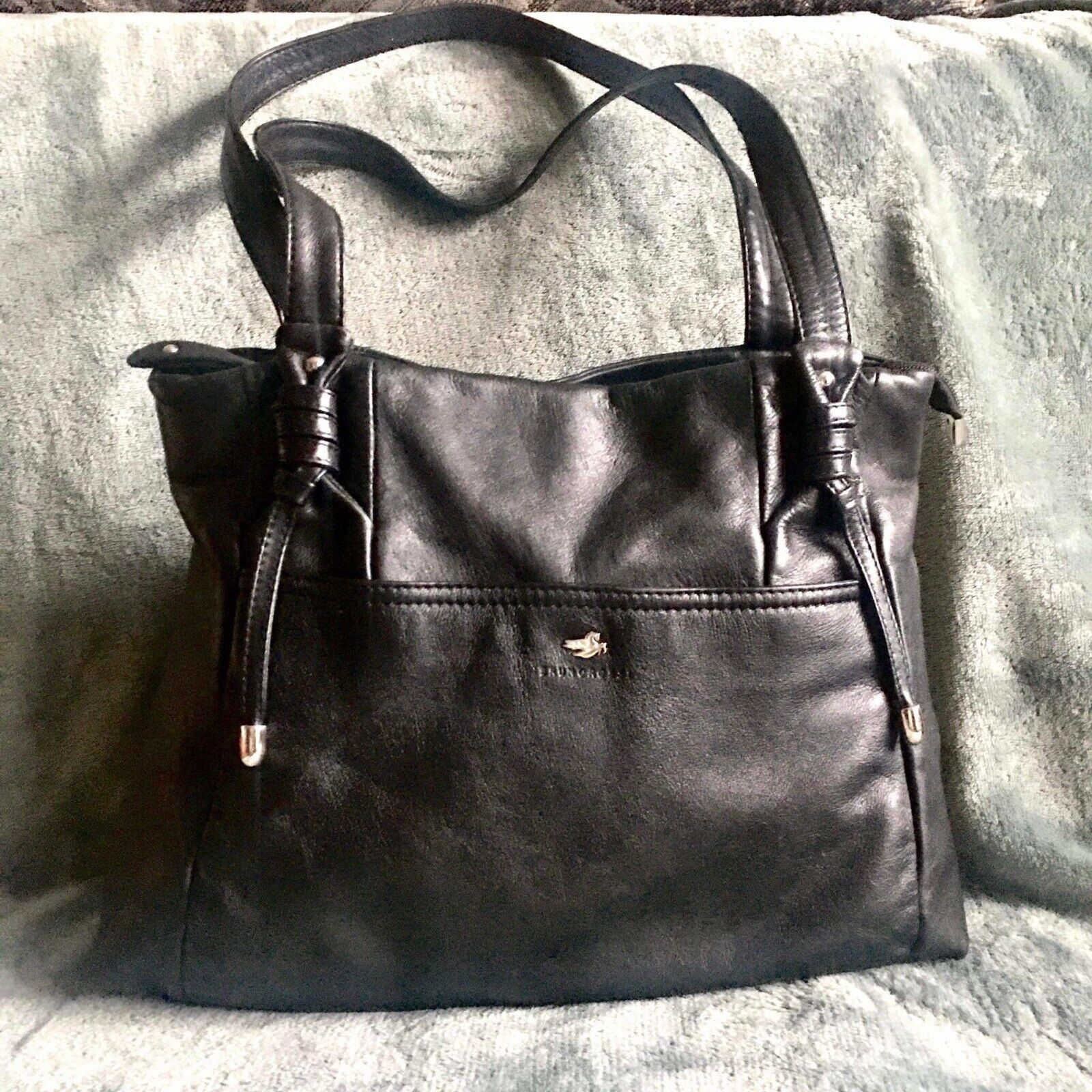 Other Bruno Rossi Black Leather Hobo Bag Backpack Handbag Size ONE SIZE - 1 Thumbnail