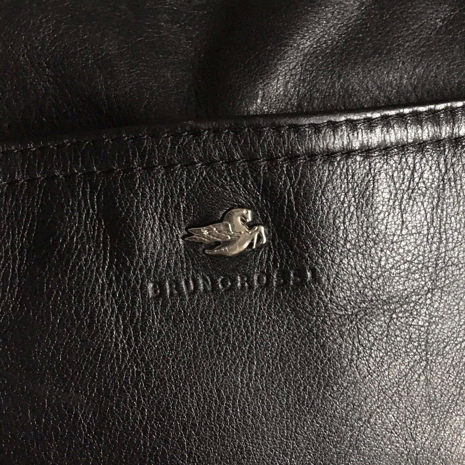 Other Bruno Rossi Black Leather Hobo Bag Backpack Handbag Size ONE SIZE - 7 Thumbnail