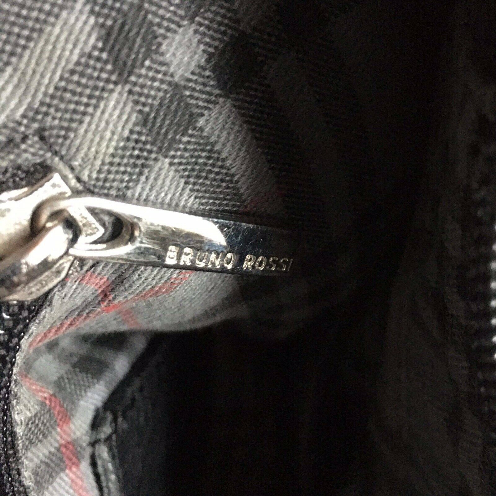 Other Bruno Rossi Black Leather Hobo Bag Backpack Handbag Size ONE SIZE - 11 Thumbnail