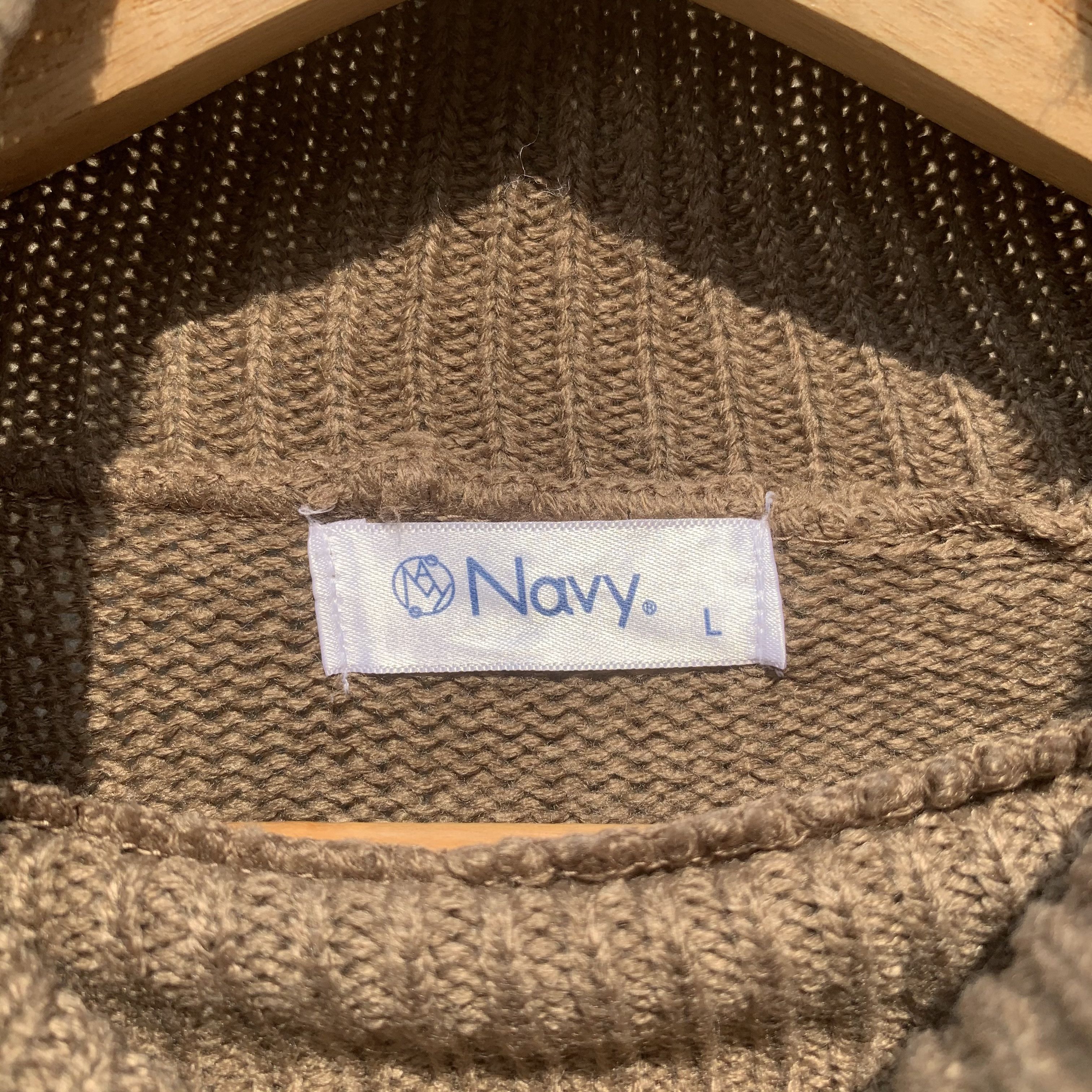 Aran Isles Knitwear Two Tone Knit Navy Brand Jumper Baggy jumper Sweater Size US L / EU 52-54 / 3 - 5 Thumbnail