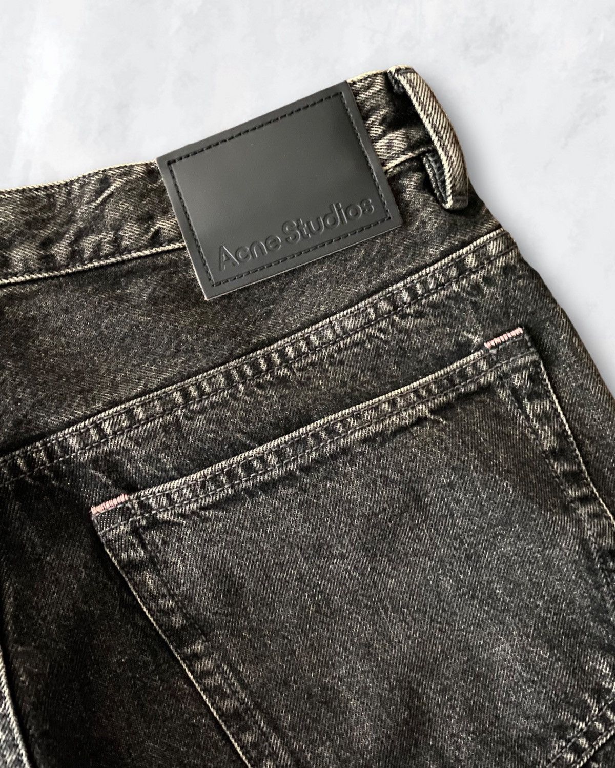 Acne Studios 1989 Wide-fit Jeans, Grime Black | Grailed