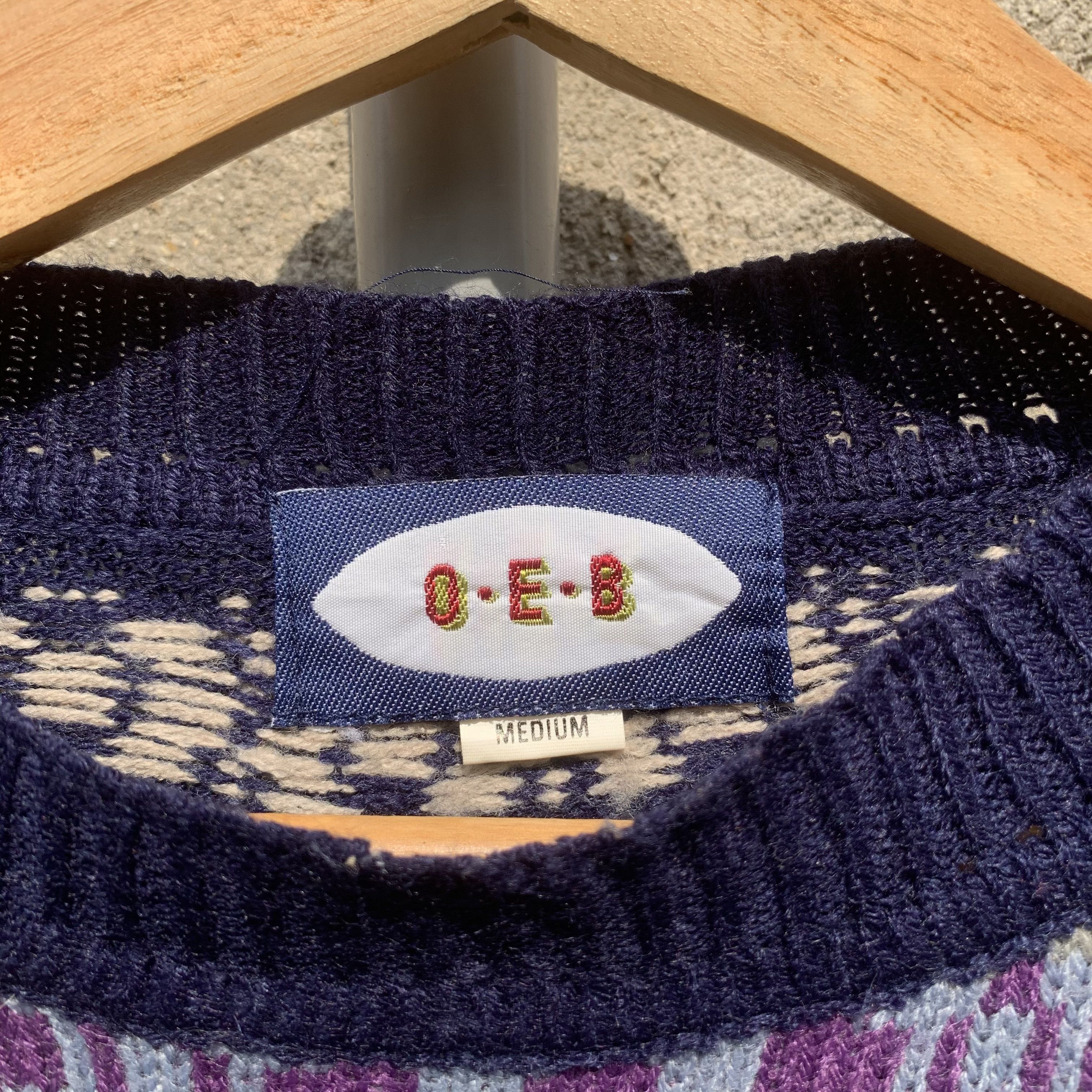 Aran Isles Knitwear O.E.B Knit Crewneck Jumper Arts Tribal Pullover Sweater Size US M / EU 48-50 / 2 - 5 Thumbnail