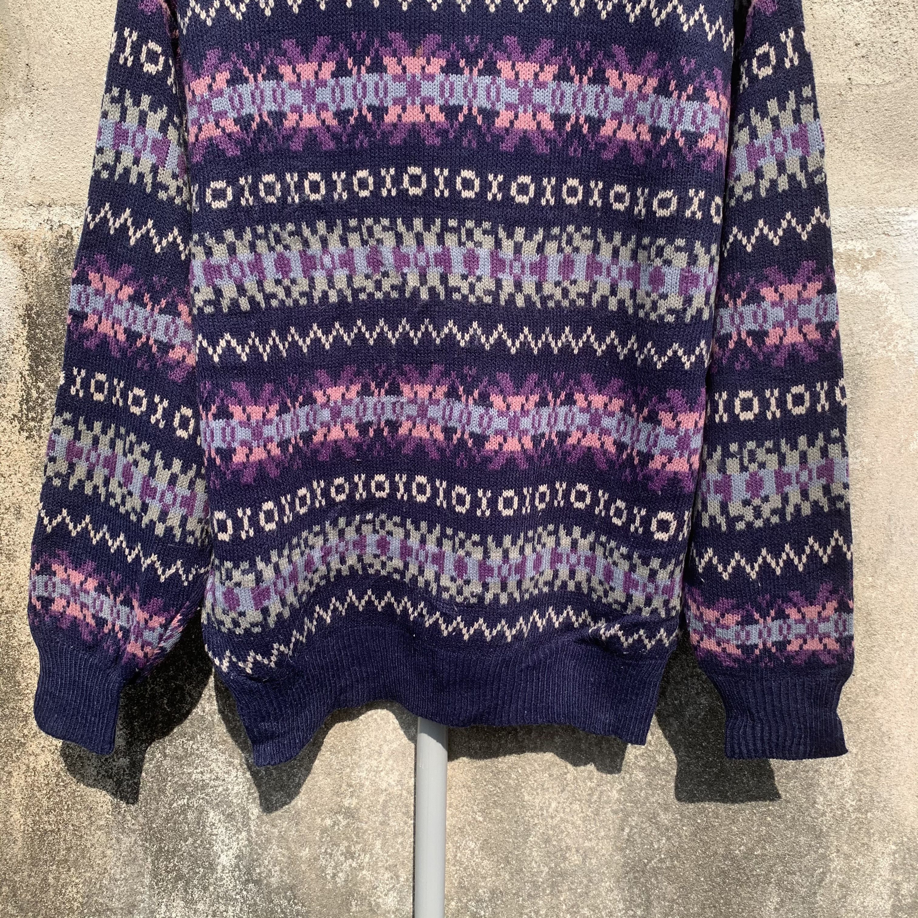 Aran Isles Knitwear O.E.B Knit Crewneck Jumper Arts Tribal Pullover Sweater Size US M / EU 48-50 / 2 - 3 Thumbnail