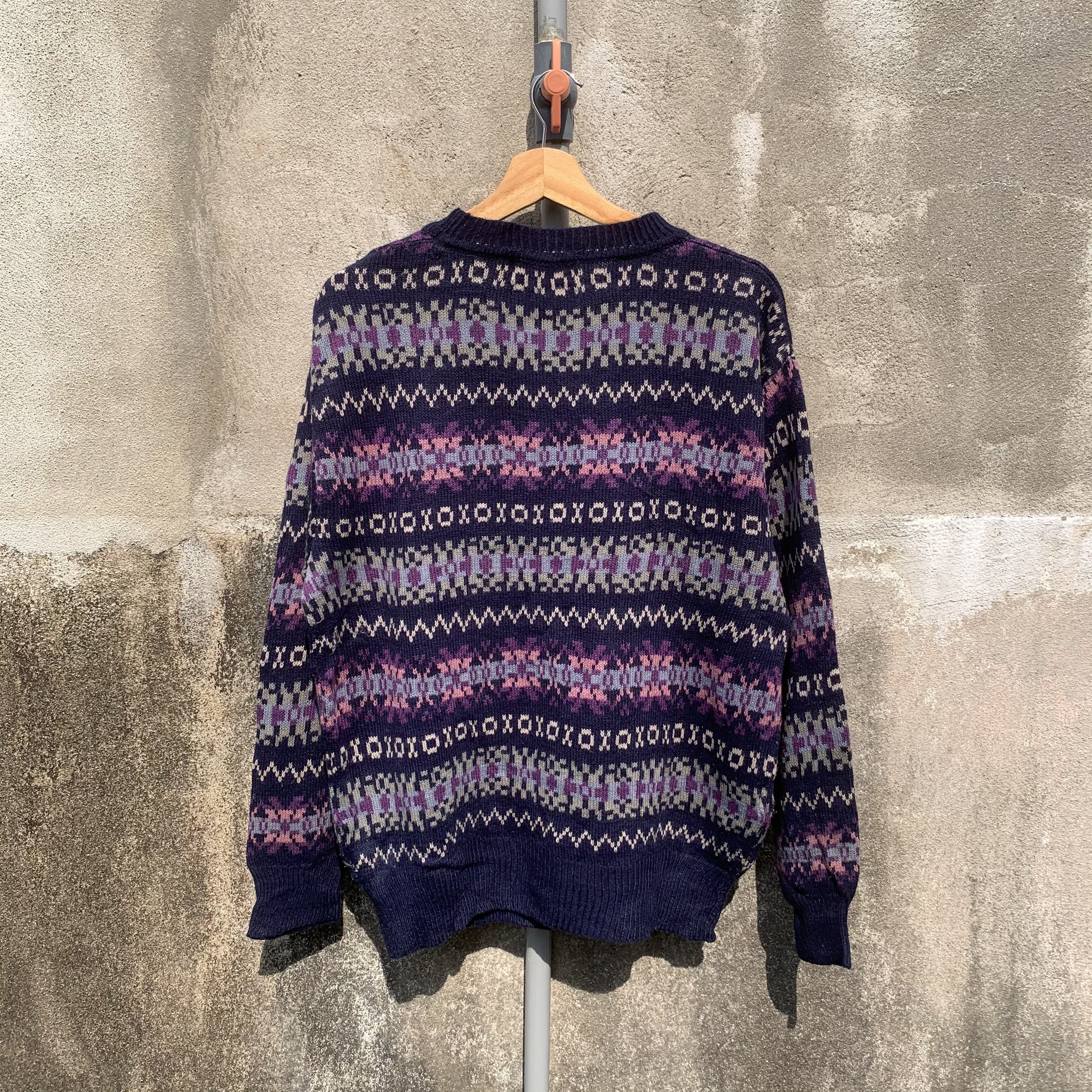Aran Isles Knitwear O.E.B Knit Crewneck Jumper Arts Tribal Pullover Sweater Size US M / EU 48-50 / 2 - 8 Thumbnail