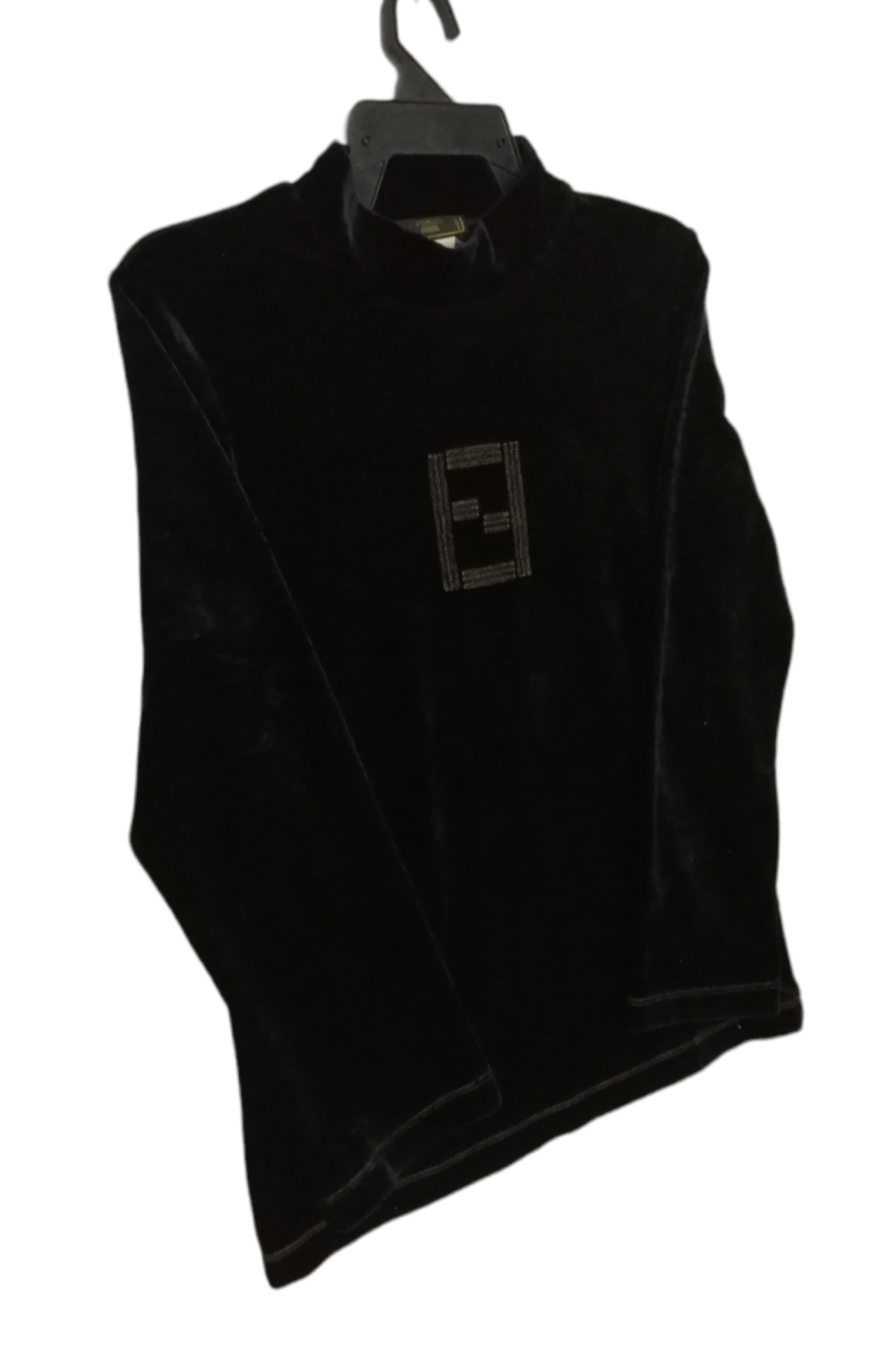Fendi VINTAGE FENDI TURTLENECK FF LOGO VELVET FABRIC Size US S / EU 44-46 / 1 - 3 Thumbnail