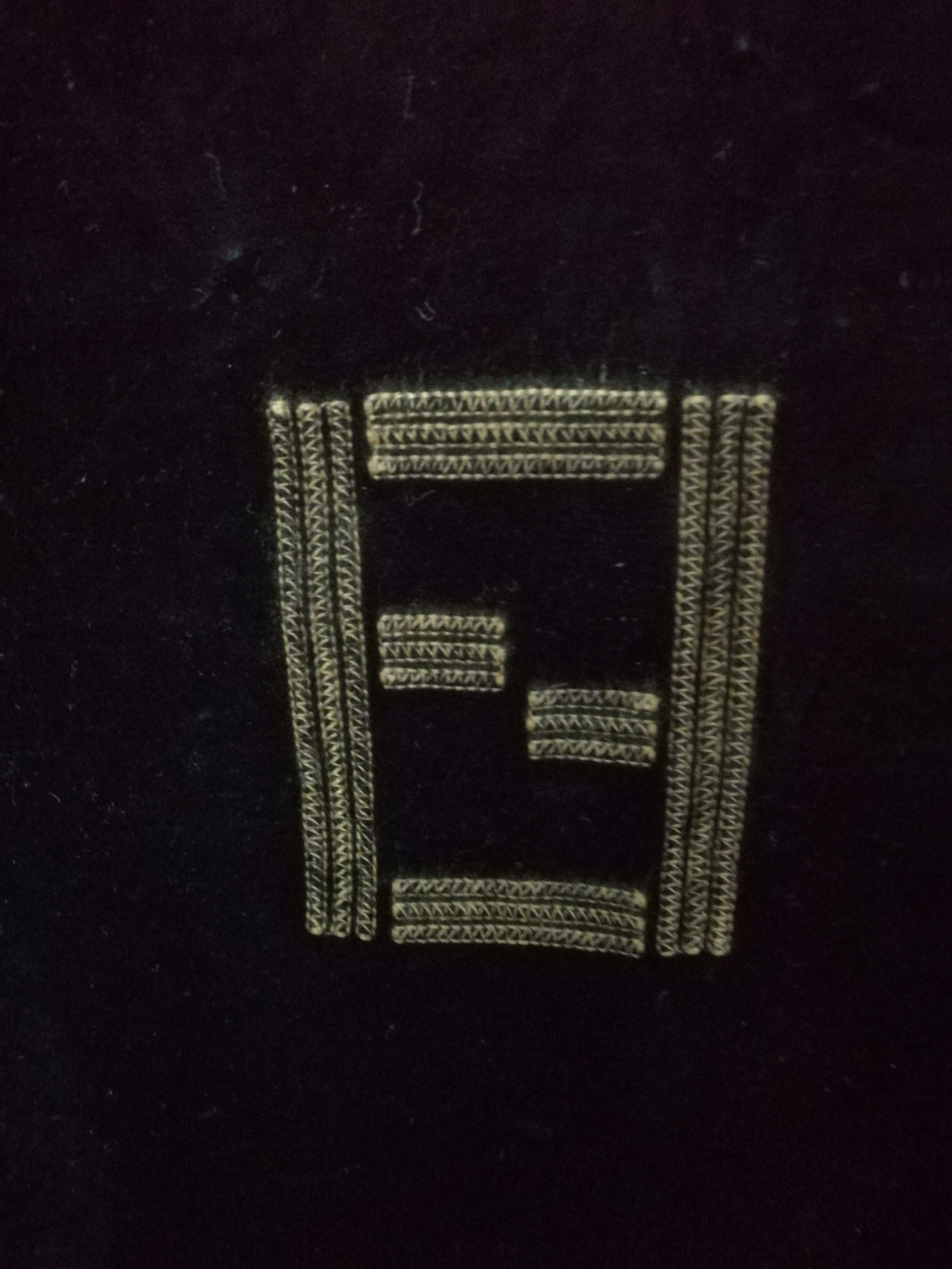 Fendi VINTAGE FENDI TURTLENECK FF LOGO VELVET FABRIC Size US S / EU 44-46 / 1 - 5 Thumbnail