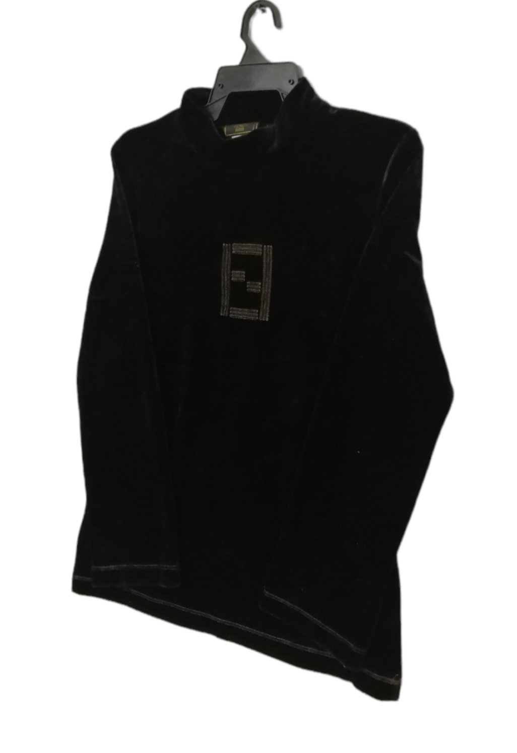 Fendi VINTAGE FENDI TURTLENECK FF LOGO VELVET FABRIC Size US S / EU 44-46 / 1 - 2 Thumbnail