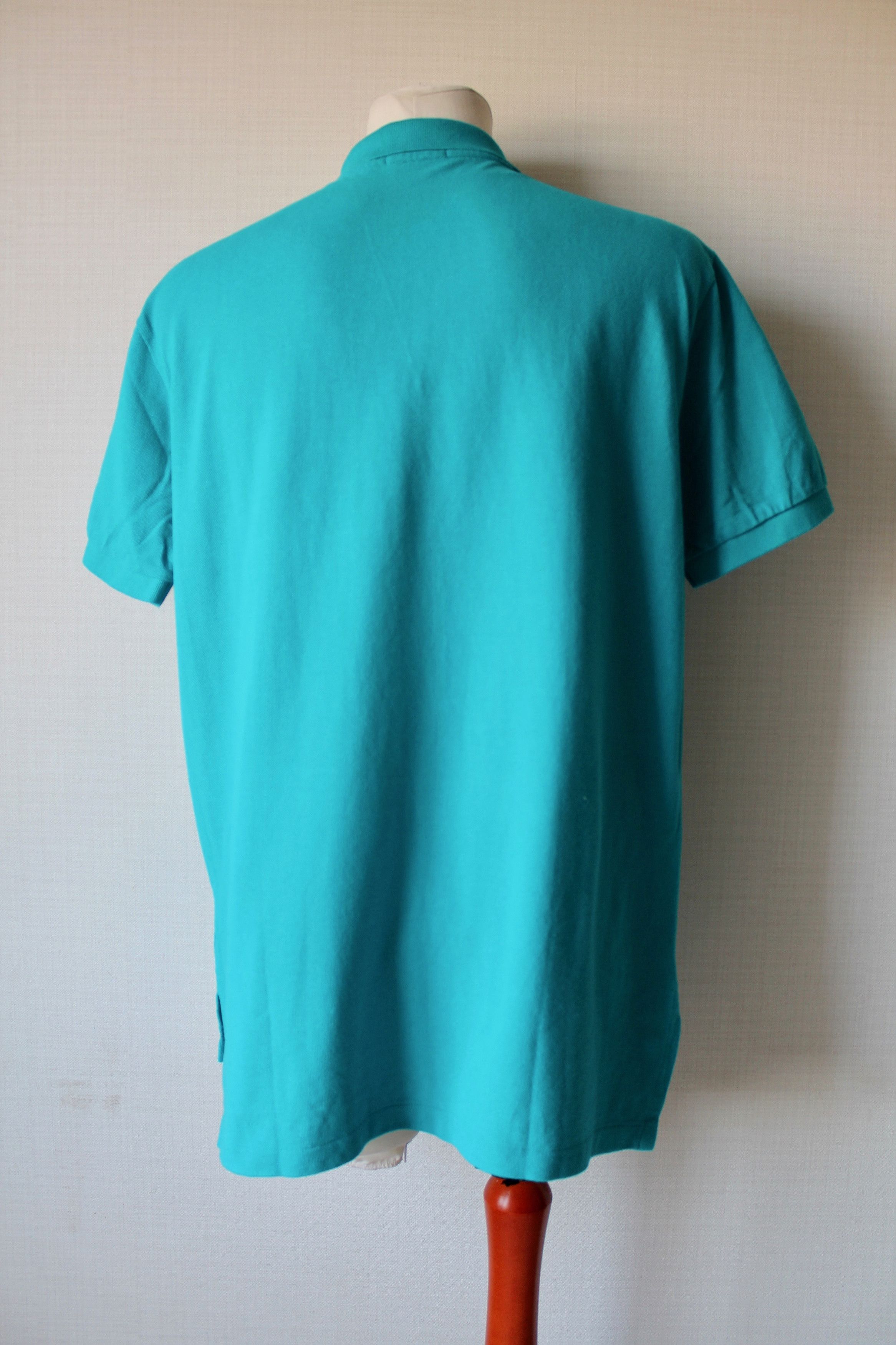 Polo Ralph Lauren Polo Ralph Lauren turquoise Polo Shirt Short Sleeve Size US XL / EU 56 / 4 - 10 Thumbnail