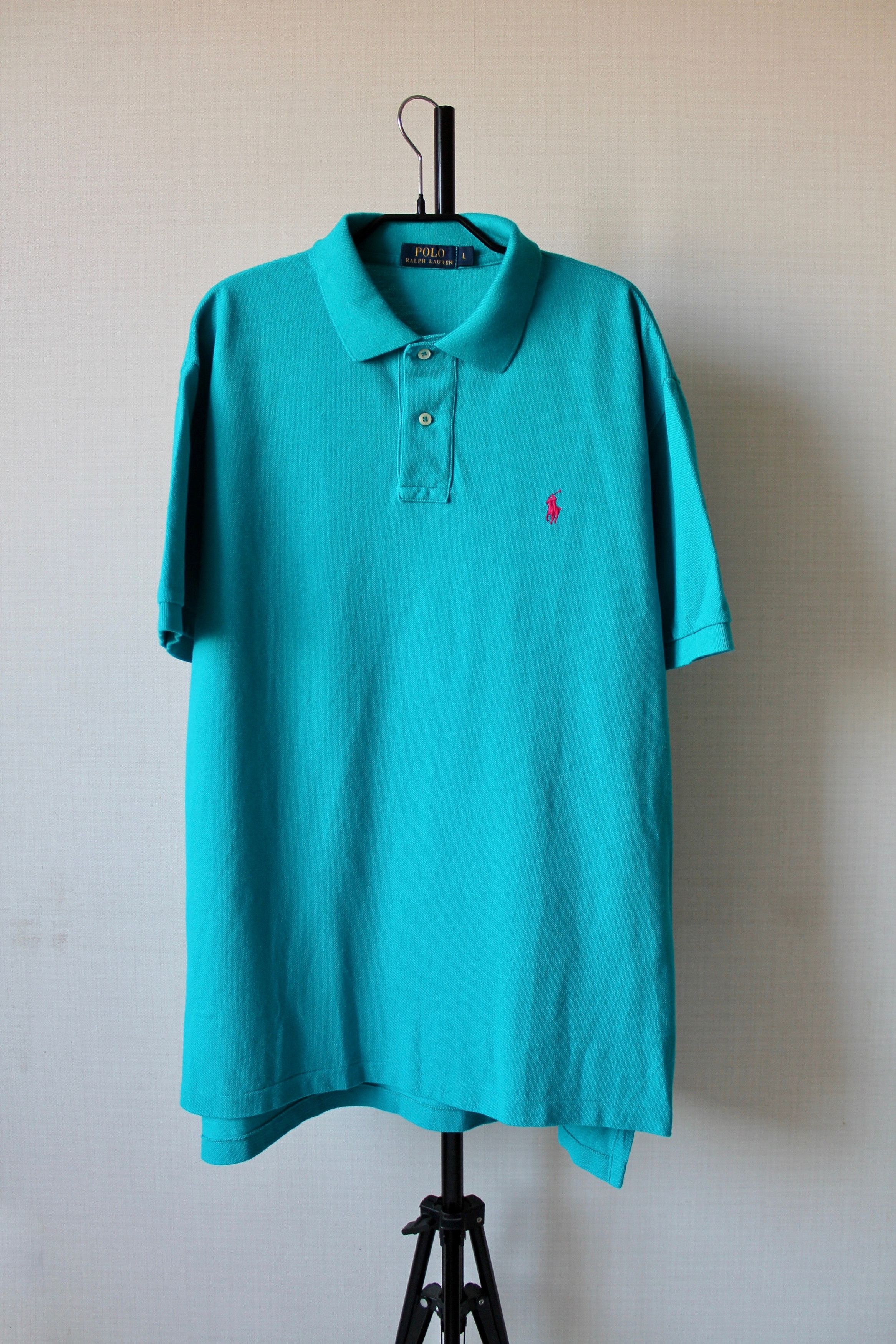 Polo Ralph Lauren Polo Ralph Lauren turquoise Polo Shirt Short Sleeve Size US XL / EU 56 / 4 - 1 Thumbnail