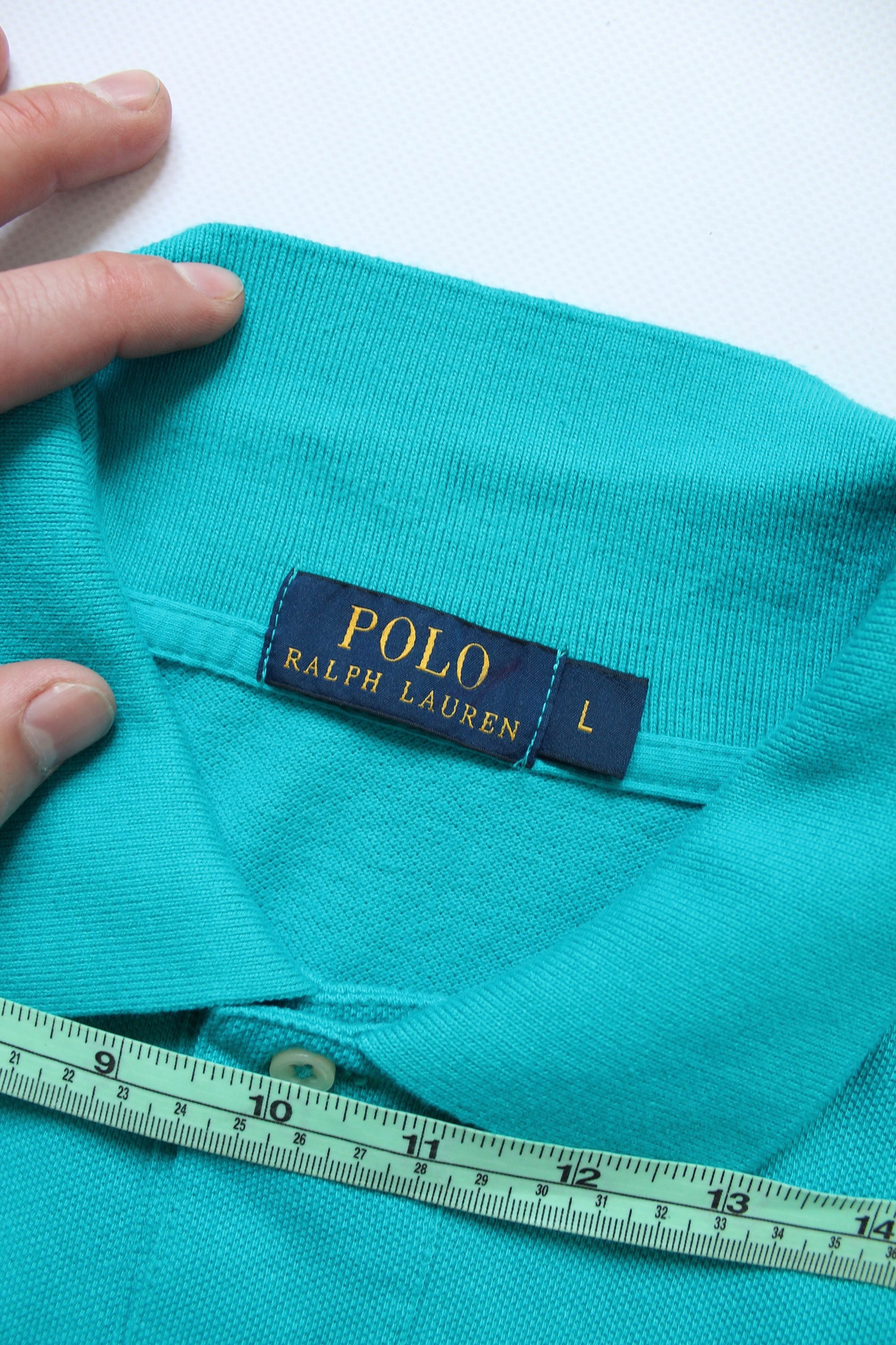 Polo Ralph Lauren Polo Ralph Lauren turquoise Polo Shirt Short Sleeve Size US XL / EU 56 / 4 - 6 Thumbnail