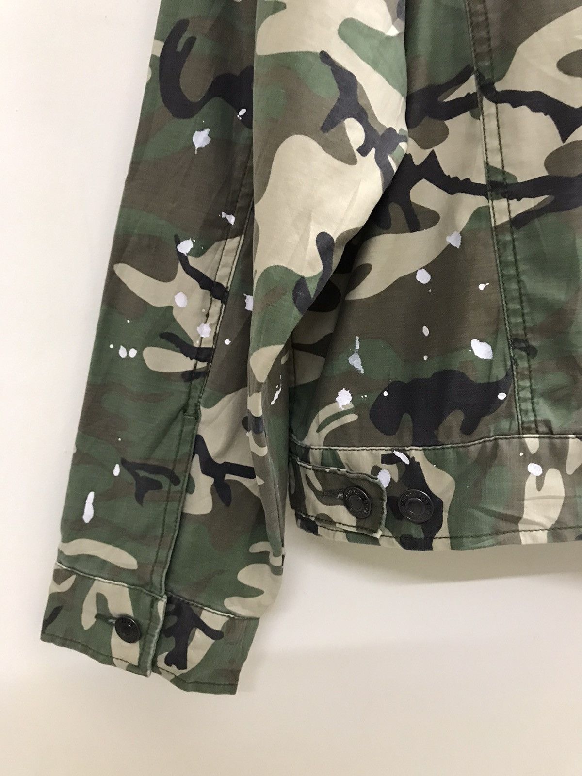 Vintage 🔥RARE🔥 Vintage Army Distressed Shirt Button Up Size US L / EU 52-54 / 3 - 10 Thumbnail
