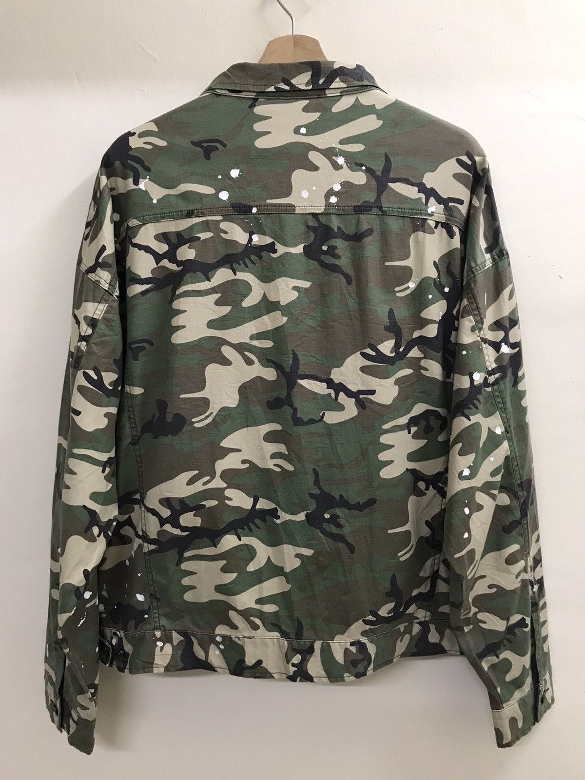 Vintage 🔥RARE🔥 Vintage Army Distressed Shirt Button Up Size US L / EU 52-54 / 3 - 7 Thumbnail