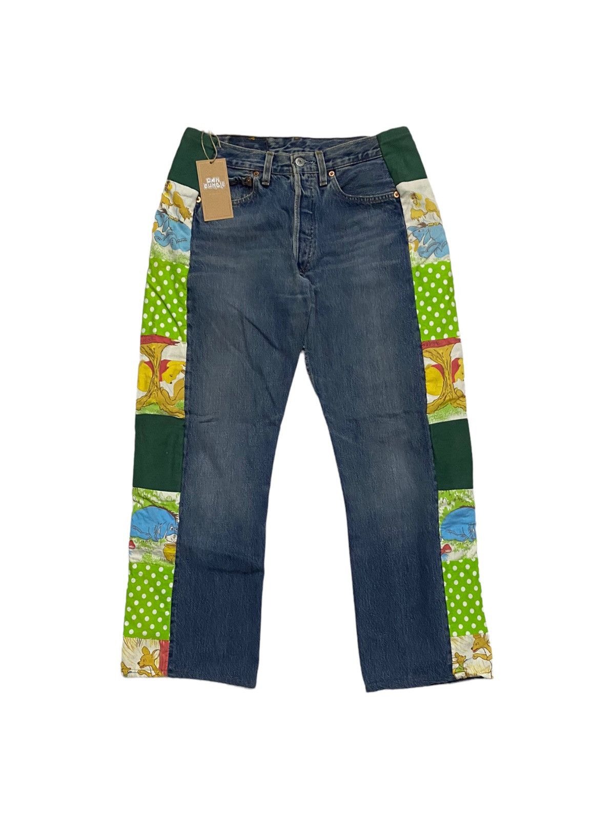 Levi's Levi's 501 Custom Winnie The Pooh Jeans Size US 30 / EU 46 - 2 Thumbnail