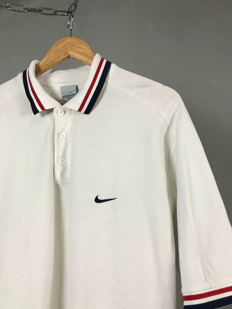 Nike × Vintage Nike swoosh streetwear vintage polo tee Size US XL / EU 56 / 4 - 2 Thumbnail