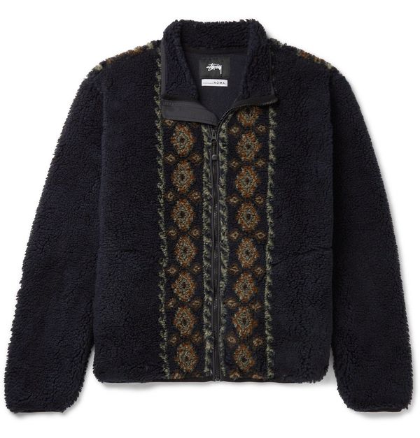 Stussy Stussy x Noma Lima Jacquard Sherpa Fleece Jacket | Grailed