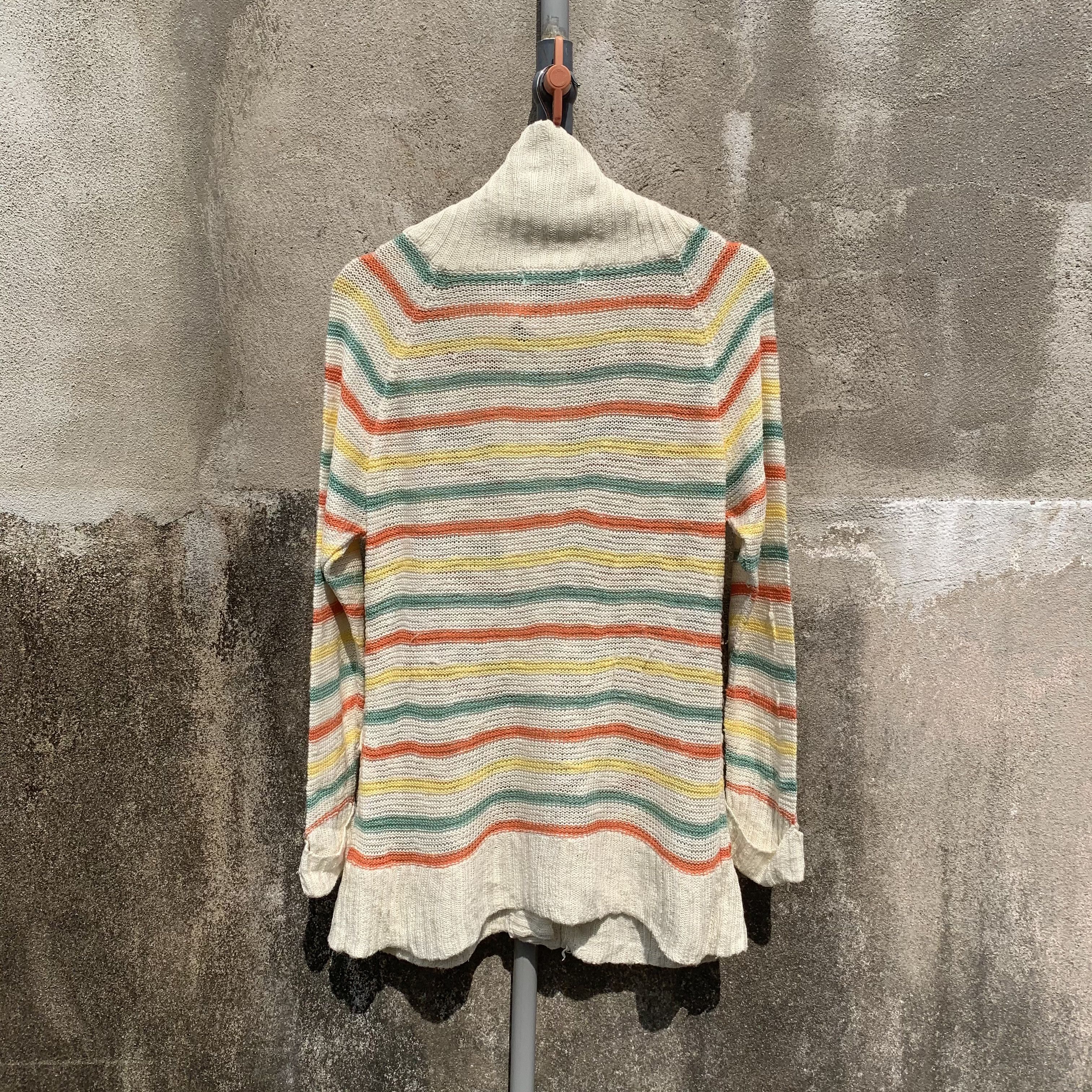 Japanese Brand Apartment Market Striped Butyon Ups Jumper Pullover Sweater Size US XS / EU 42 / 0 - 7 Thumbnail